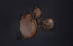 Beautiful People III Mirror in Cast Bronze by William Guillon