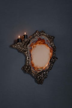 Beautiful People V Mirror in Cast Bronze by William Guillon