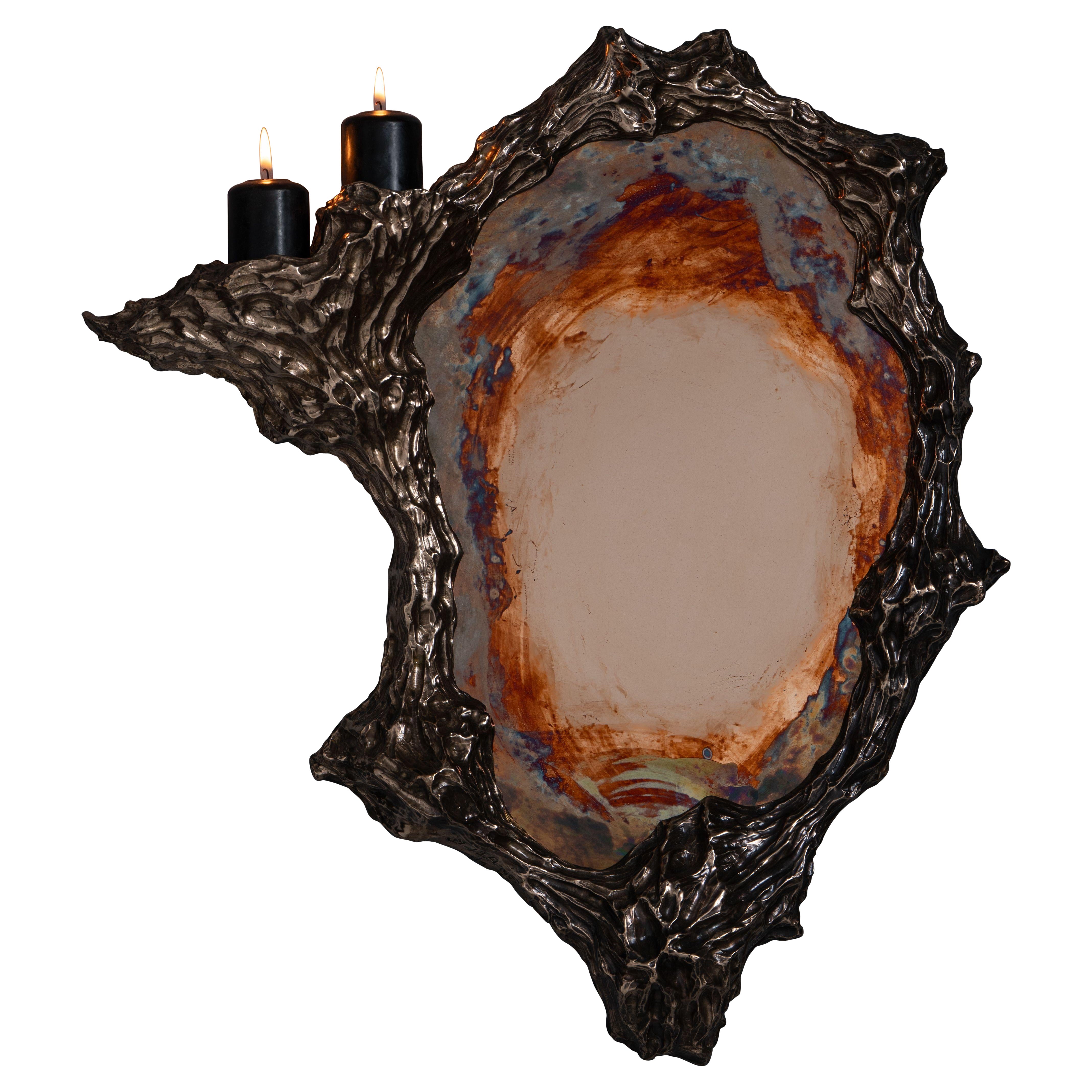 Miroir « Beautiful People V » en bronze coulé, par William Guillon en vente