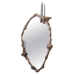 Beautiful People VII Mirror in Polished Stainless Steel by William Guillon