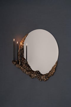 Beautiful People VIII Mirror in Polished Stainless Steel by William Guillon