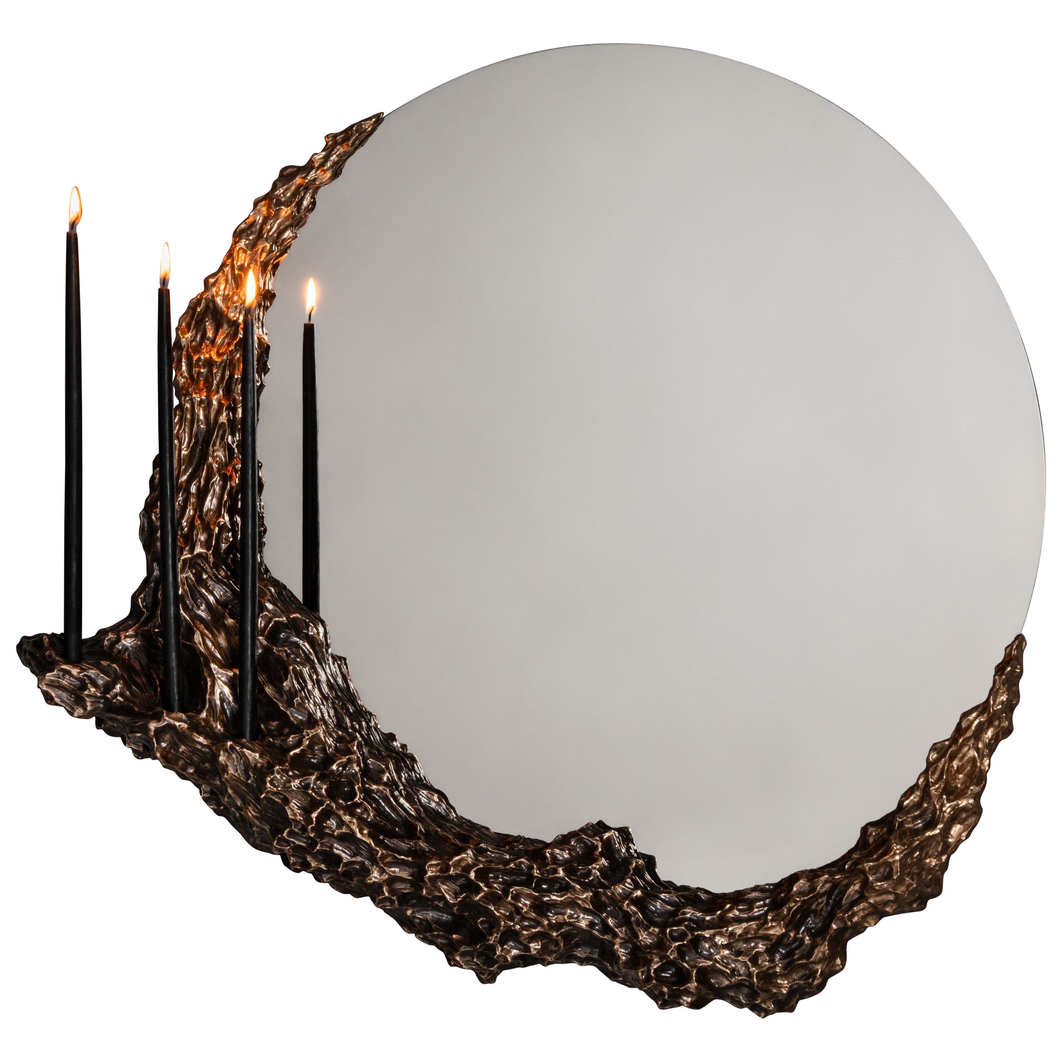 Beautiful People VIII Mirror in Polished Stainless Steel by William Guillon