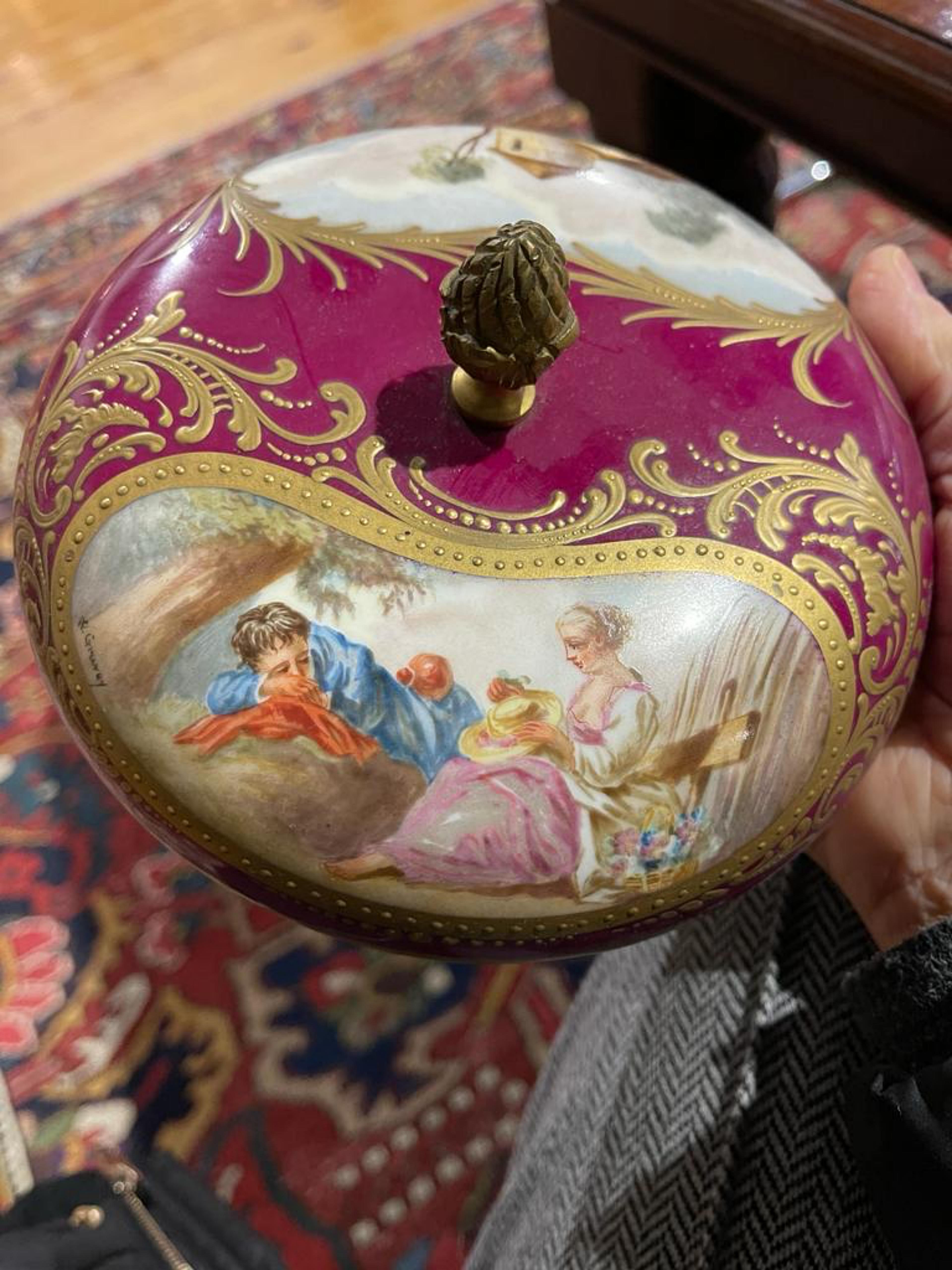 Rococo BEAUTIFUL PERFUMER Sevres  end 18th Century For Sale