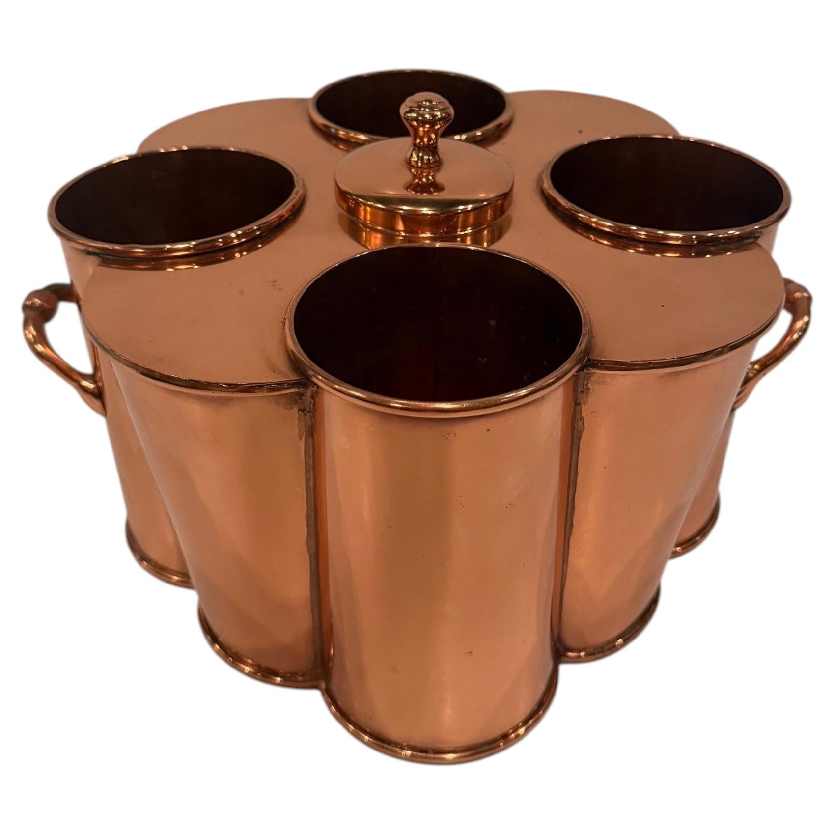 Bellissimo refrigeratore per vino in rame Perrier in vendita