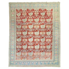 Antique Beautiful Persian Floral Pattern Fine Carpet