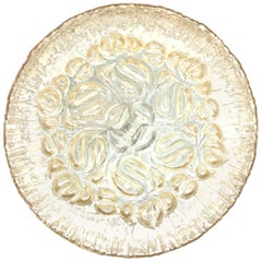 Beautiful Petite Flower Pattern Limburg Flush Mount Ceiling Light, 1960s