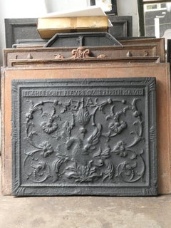 Beautiful 'Phoenix' Fireback / Backsplash, 17th-18th Century