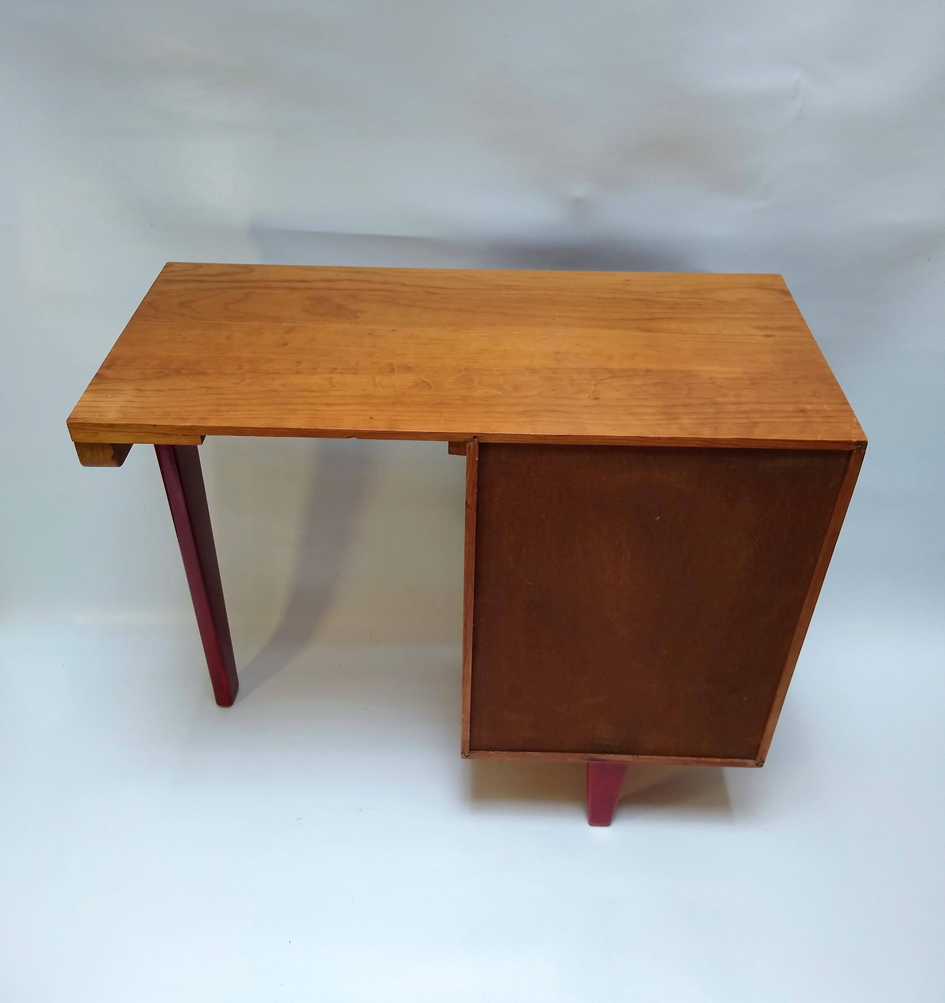 Wood Beautiful pinewood compact writing desk by Michael Van Beuren for 