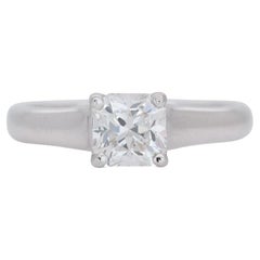 Magnifique bague en platine avec diamants naturels de 0,74 carat - Tiffany & Co. Certificat