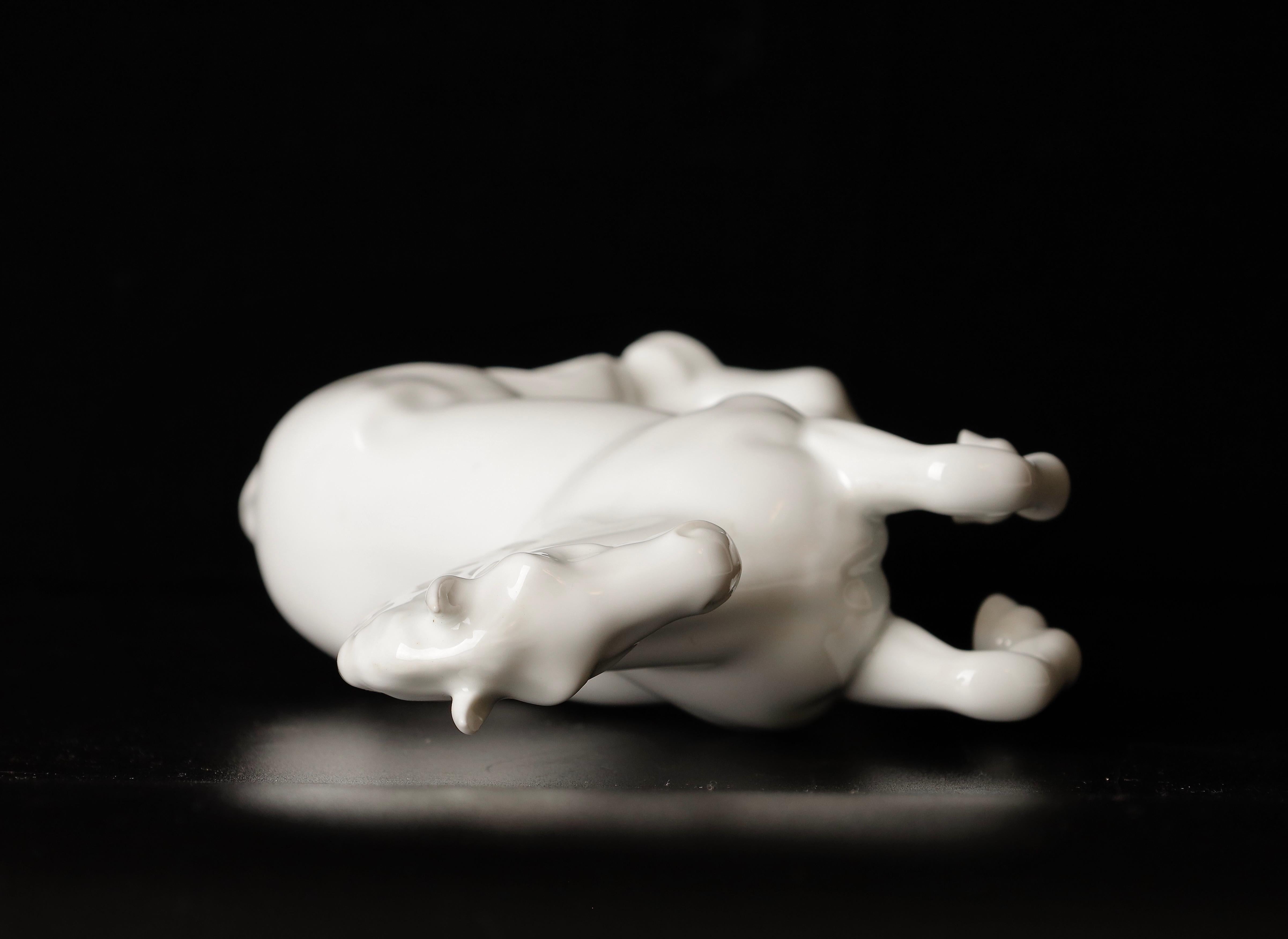 Beautiful Porcelain Horse Okimono Object by Shozan For Sale 11