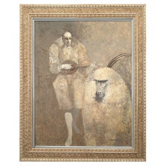 Beautiful Portrait of a man with his White Monkey Beautiful Portrait of a man with his White Monkey