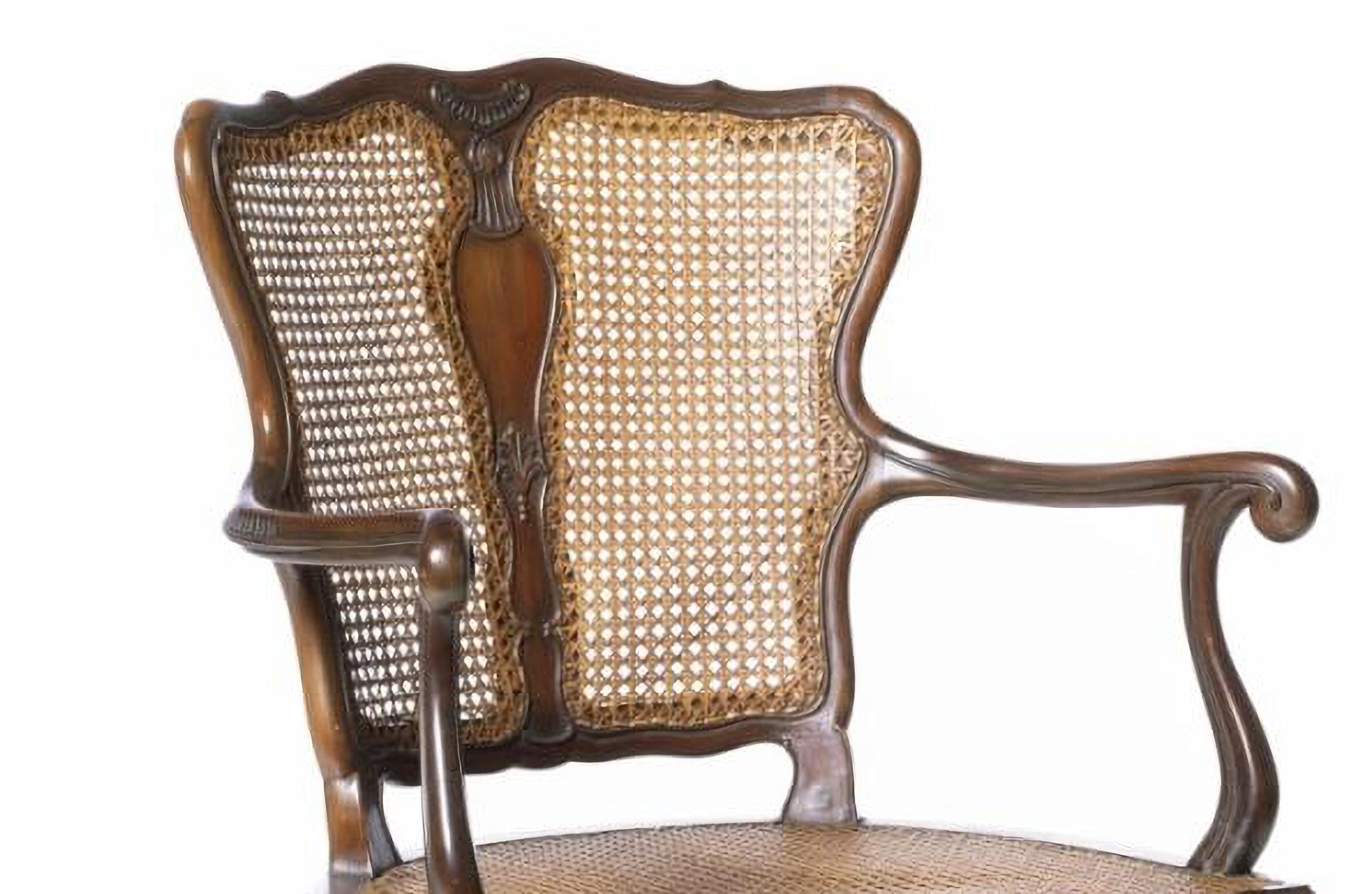 Chippendale BEAUTIFUL PORTUGUESE ARMCHAIR from the 19th century For Sale