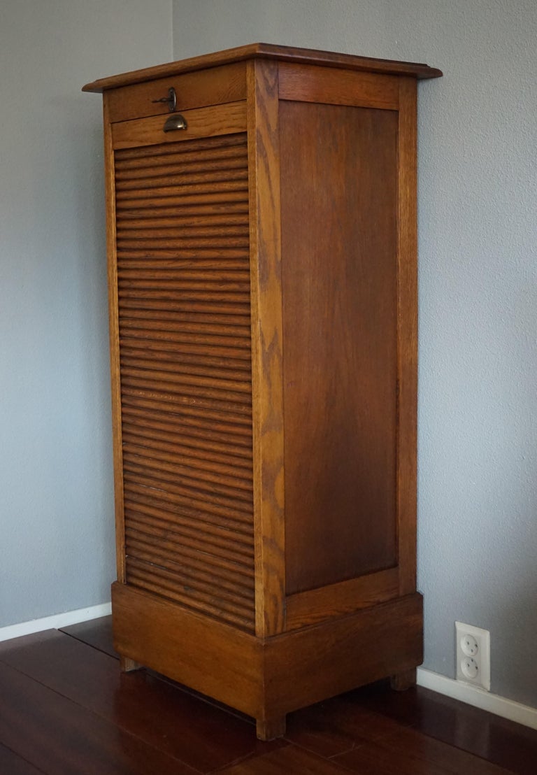 Beautiful and Practical Dutch Art Deco Filing with Roller Door