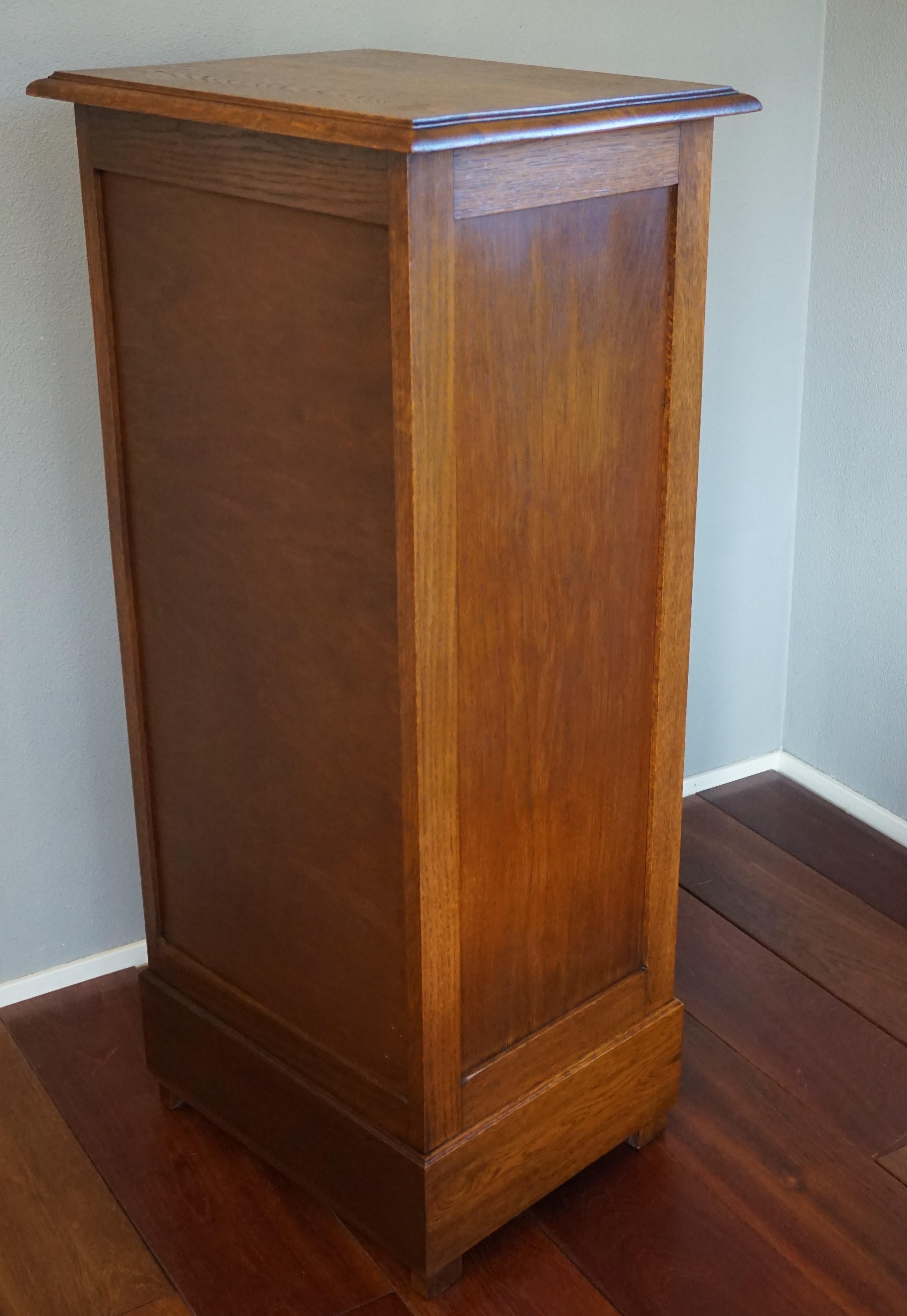 Beautiful & Practical Dutch Art Deco Filing Cabinet with Roller Door & 9 Drawers 10