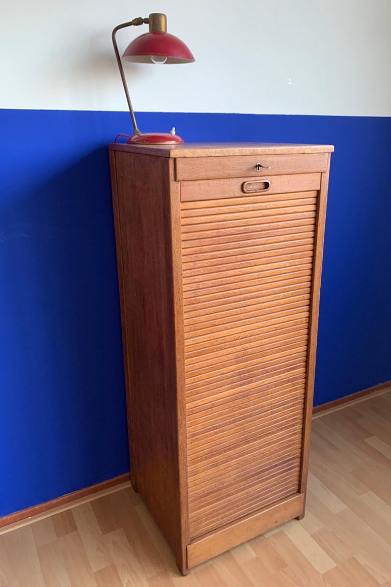 Beautiful and Practical Dutch Art Deco Filing with Roller Door