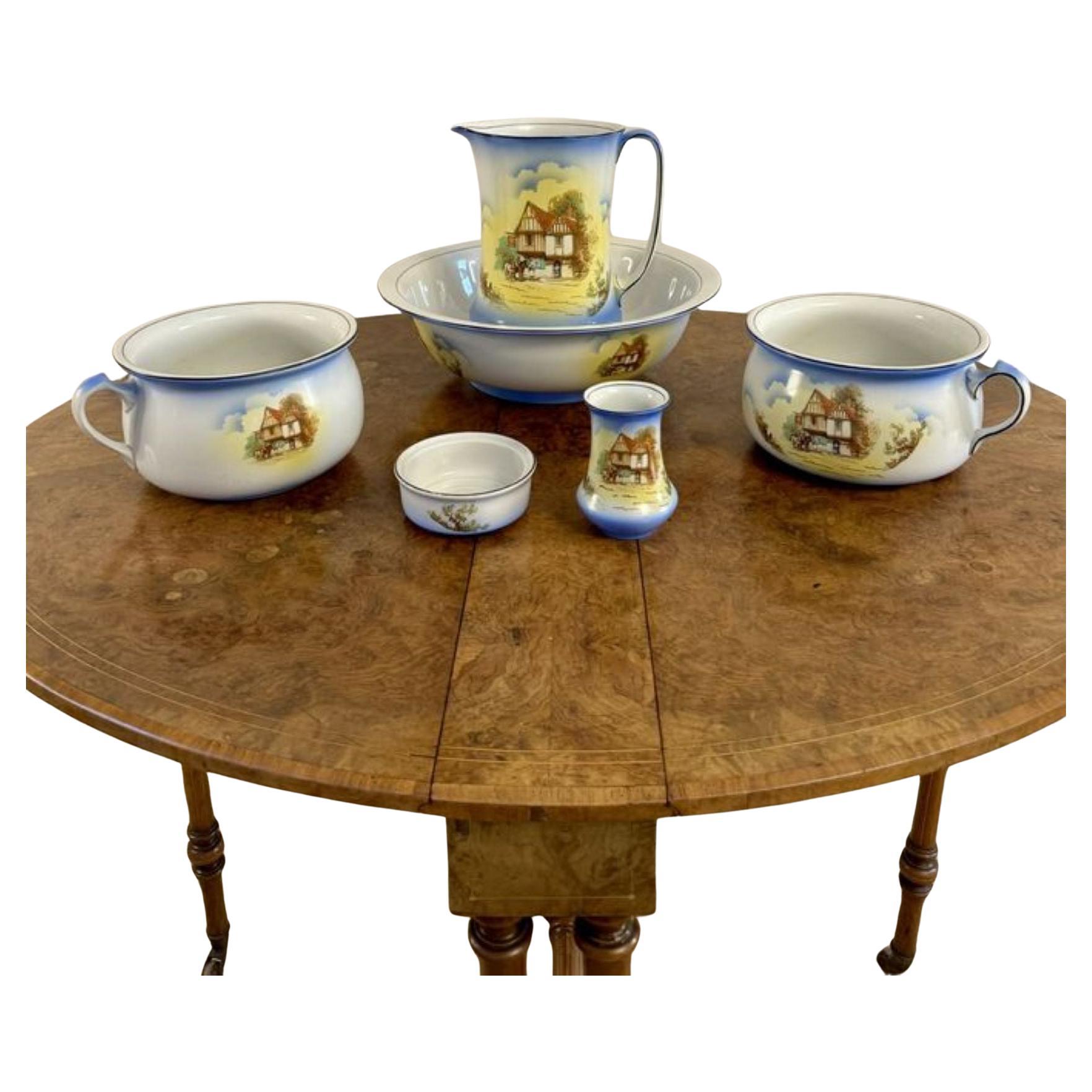 Beautiful quality antique Edwardian bathroom set