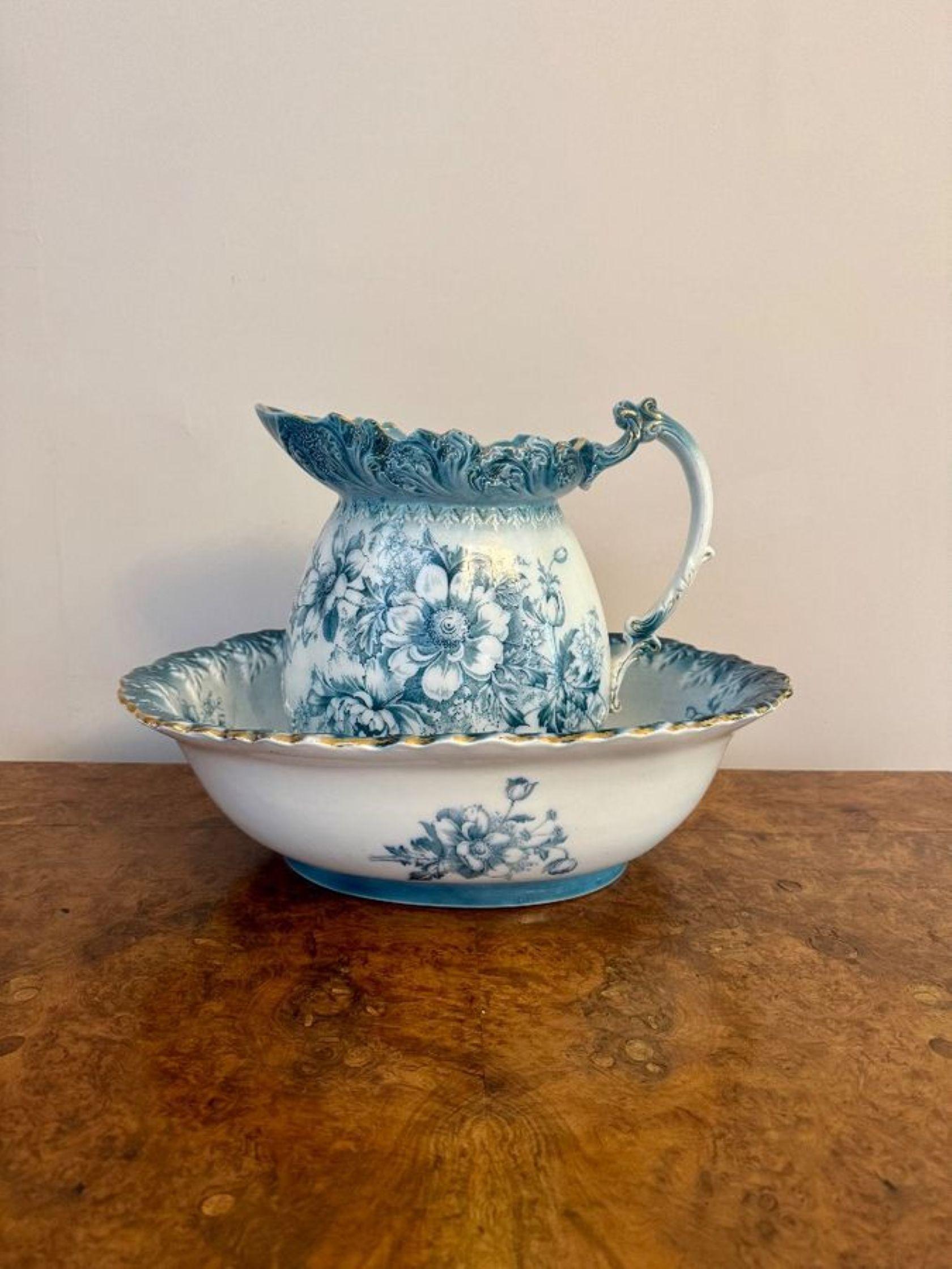 Schöne Qualität antike Edwardian Krug und Schüssel Set (20. Jahrhundert) im Angebot
