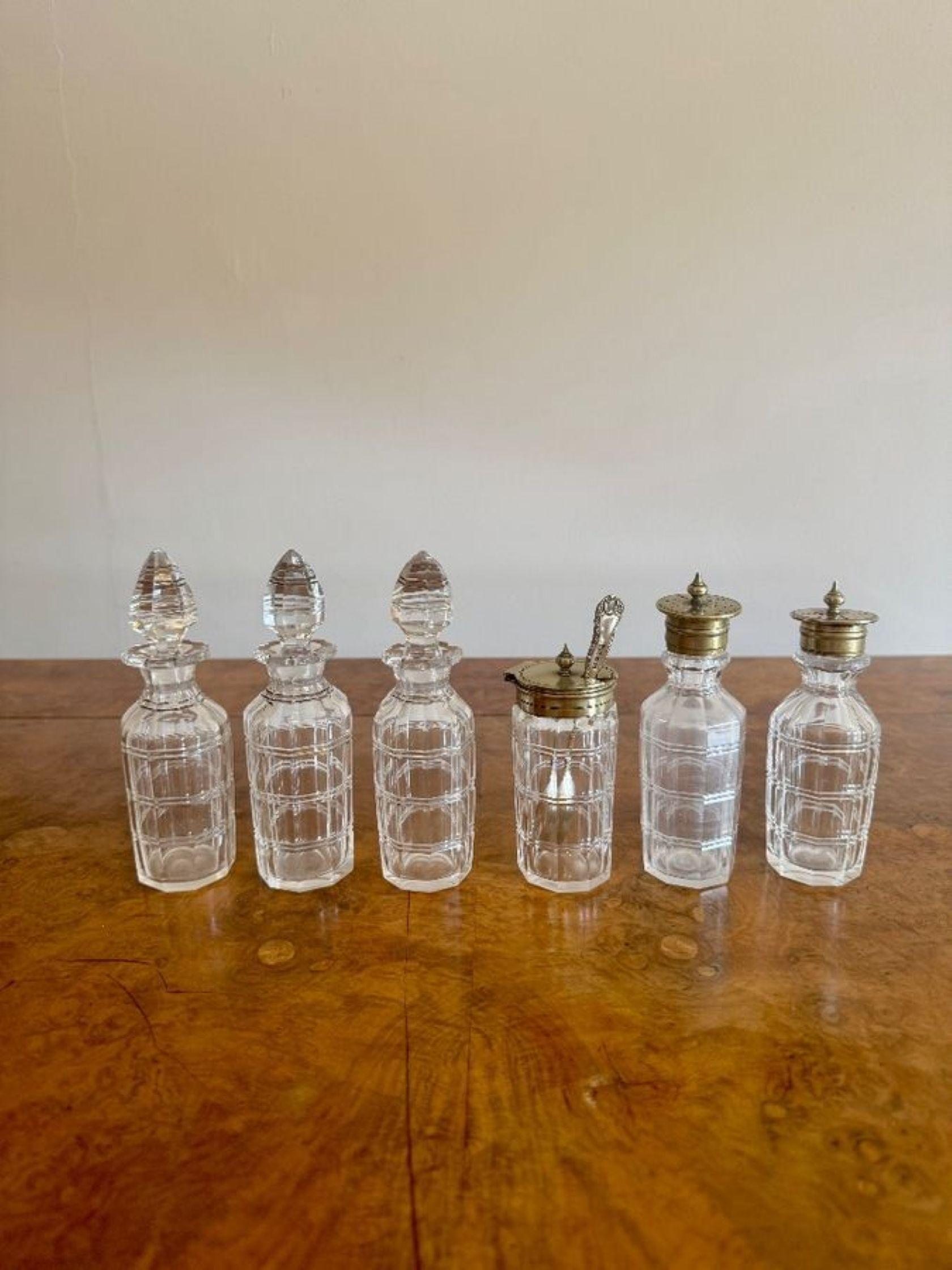 Beautiful quality antique Edwardian silver plated six bottle cruet set In Good Condition For Sale In Ipswich, GB