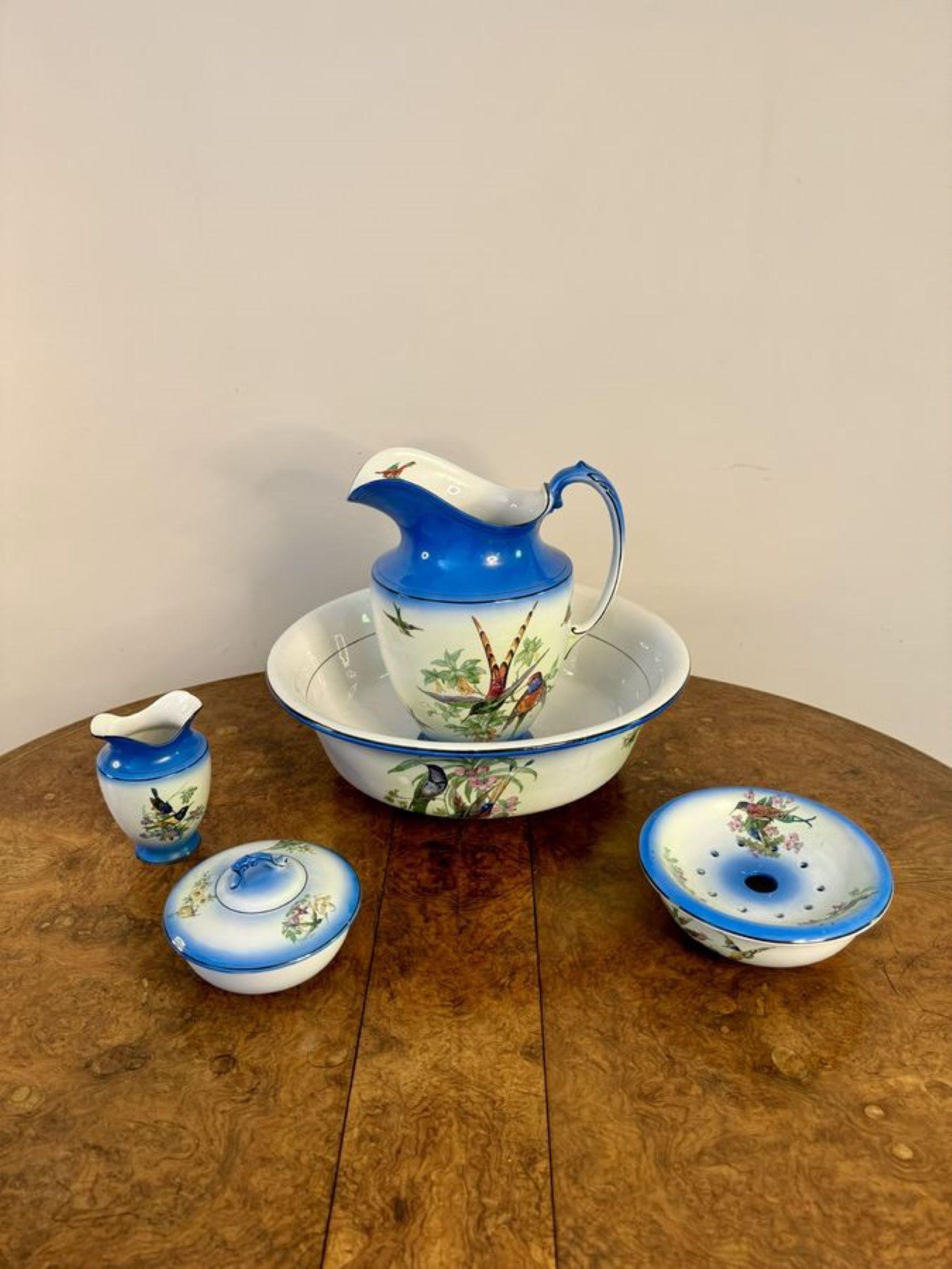 Beautiful quality antique Victorian bathroom set For Sale 6
