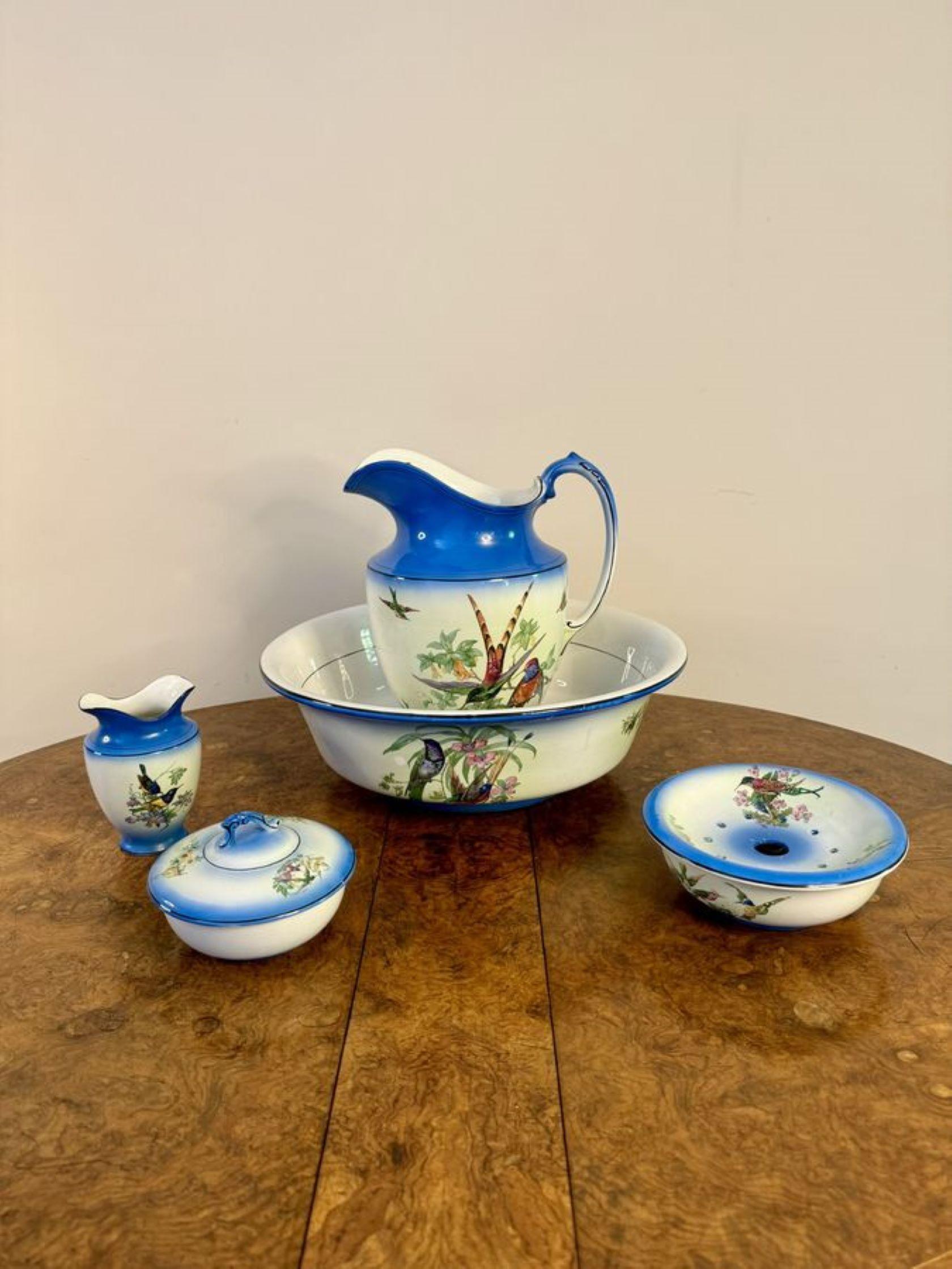 Beautiful quality antique Victorian bathroom set For Sale 1
