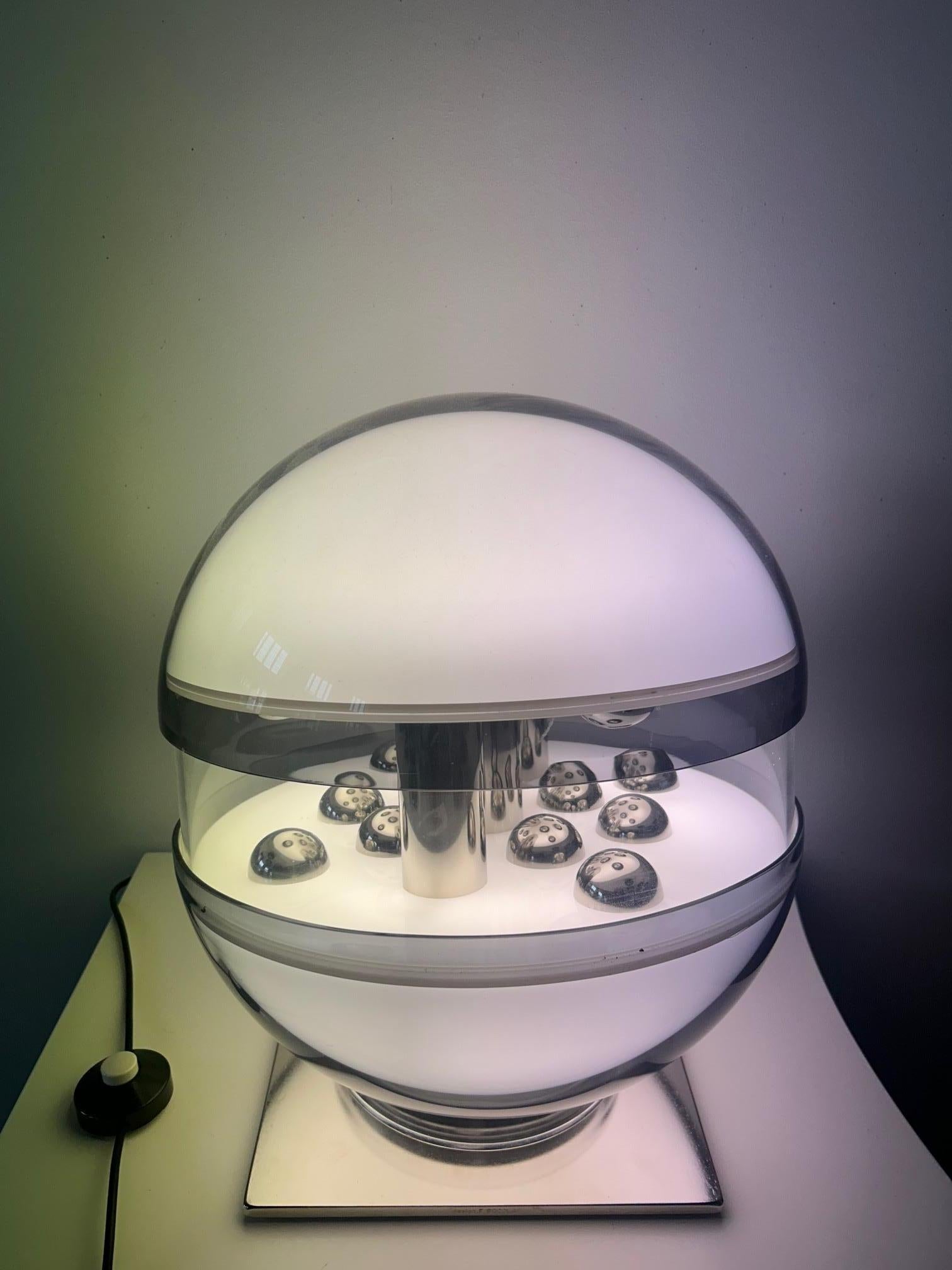Beautiful 'Quasar' Light Sculpture by Francesco Bocola for Stilnovo, Italy, 1970 in vendita 7