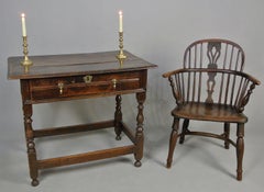 Beautiful Queen Anne Oak Lowboy c. 1700