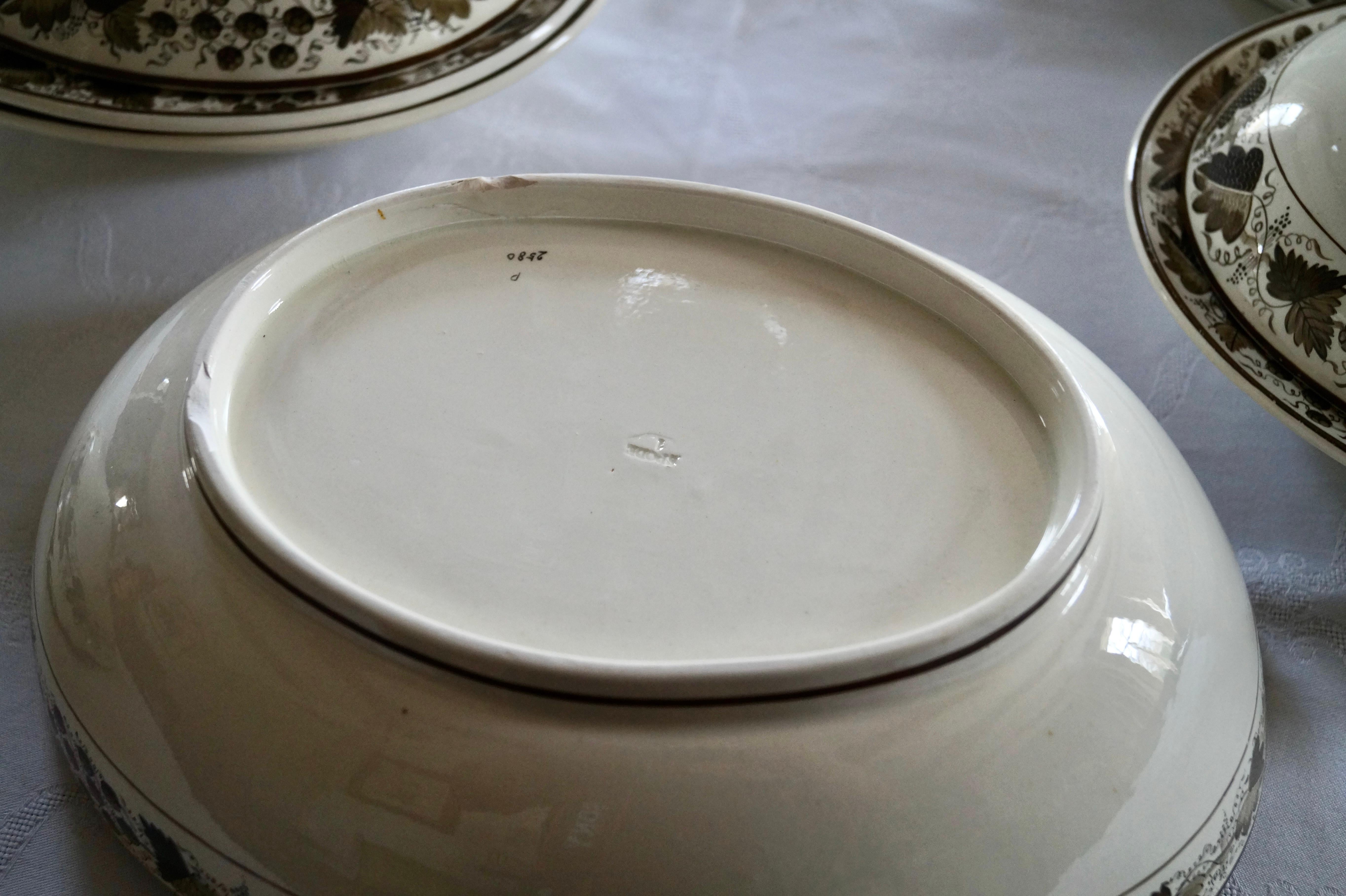Magnifique et rare pièce de vaisselle ancienne Copeland Spode Creamware, datant d'environ 1800 en vente 2