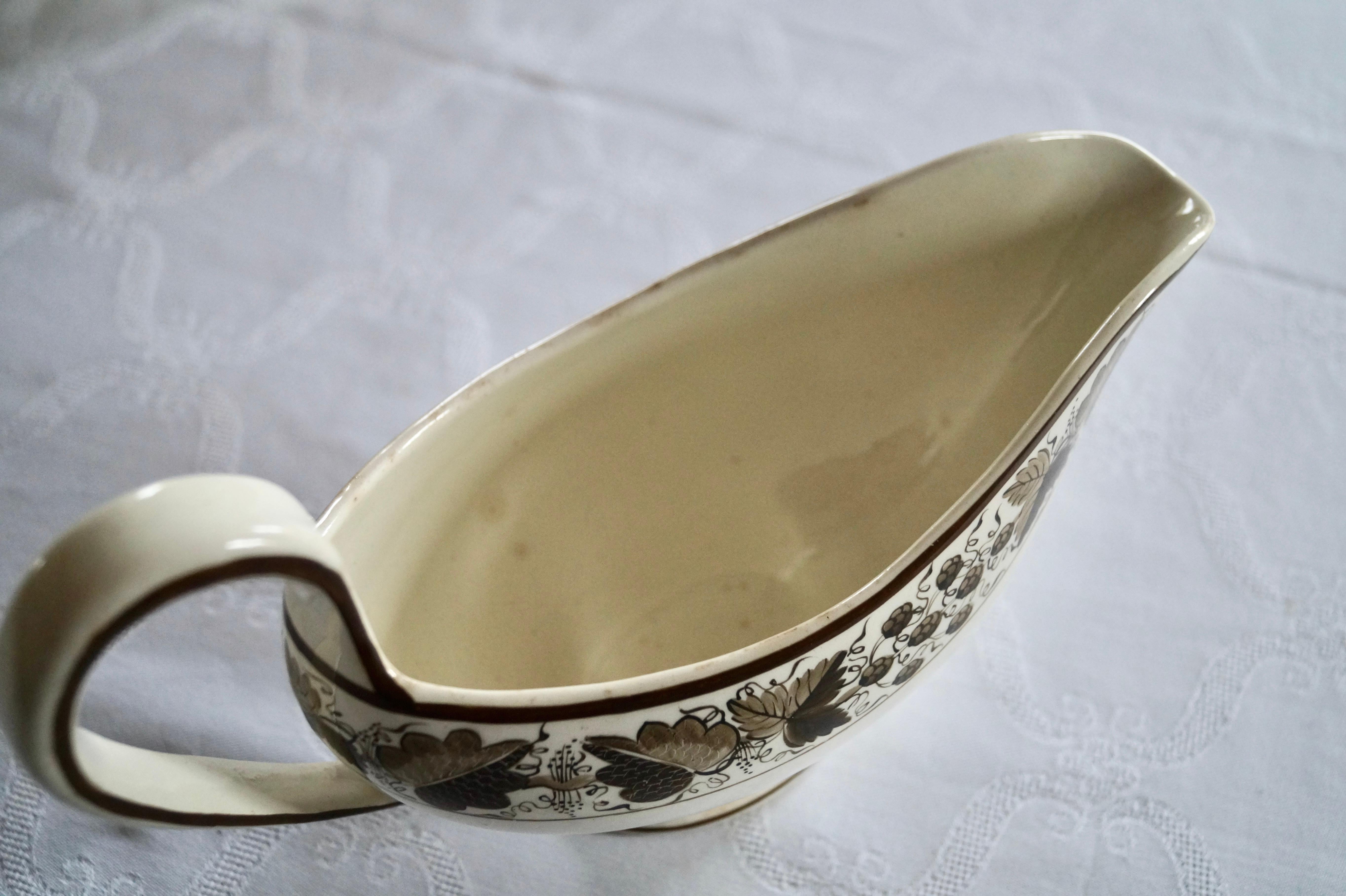Magnifique et rare pièce de vaisselle ancienne Copeland Spode Creamware, datant d'environ 1800 en vente 7