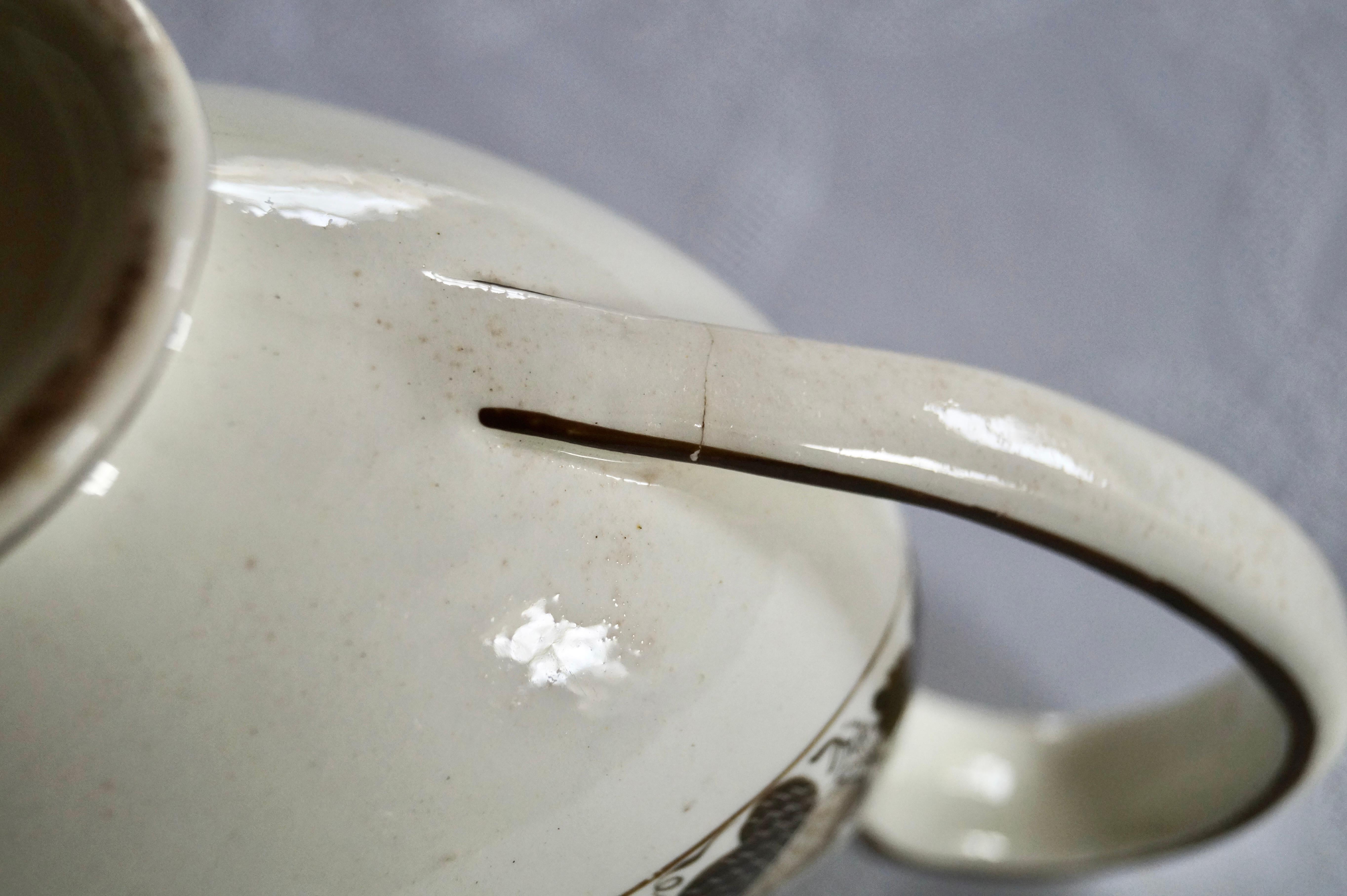 Magnifique et rare pièce de vaisselle ancienne Copeland Spode Creamware, datant d'environ 1800 en vente 8
