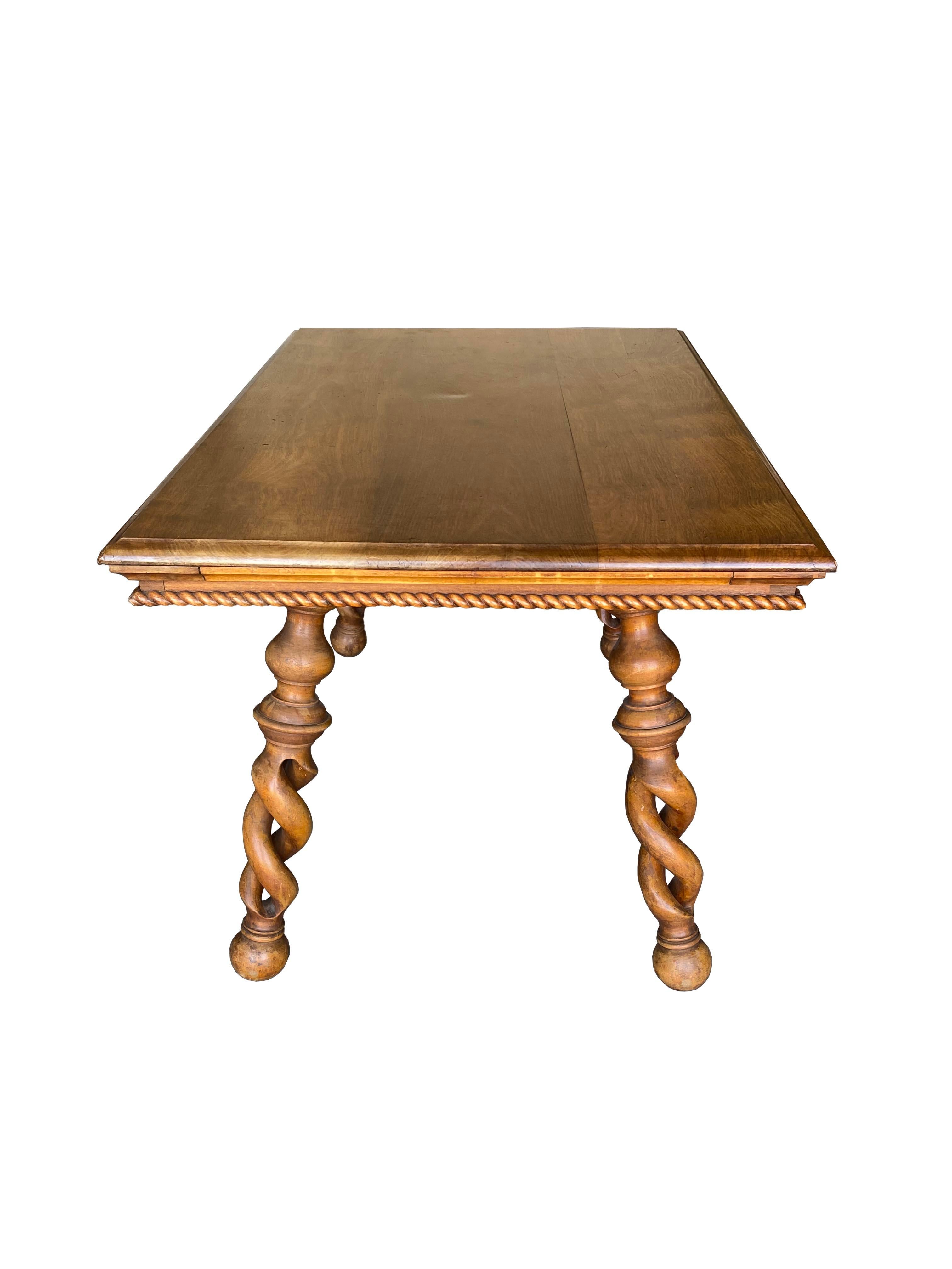 Hand-Carved Beautiful Rare Antique Louis XIII Table by the Merklen Brothers For Sale