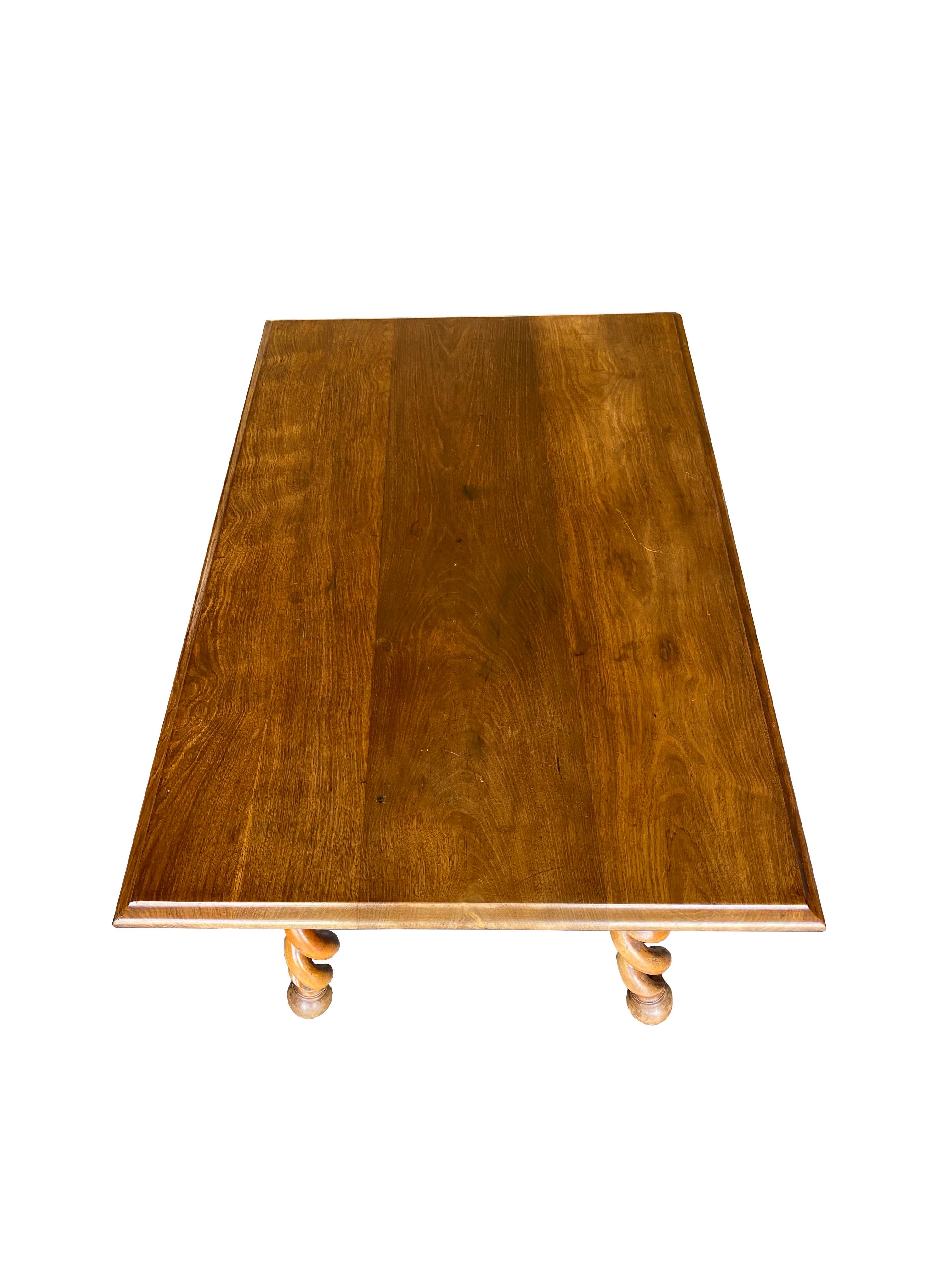 Wood Beautiful Rare Antique Louis XIII Table by the Merklen Brothers For Sale