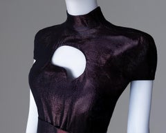 Beautiful Rare Archival Thierry Mugler SS 1991 Sexy Silk Cocktail Dress
