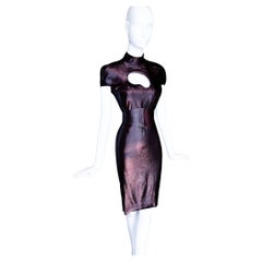Schönes seltenes Archiv Thierry Mugler SS 1991 Sexy Seide Cocktailkleid