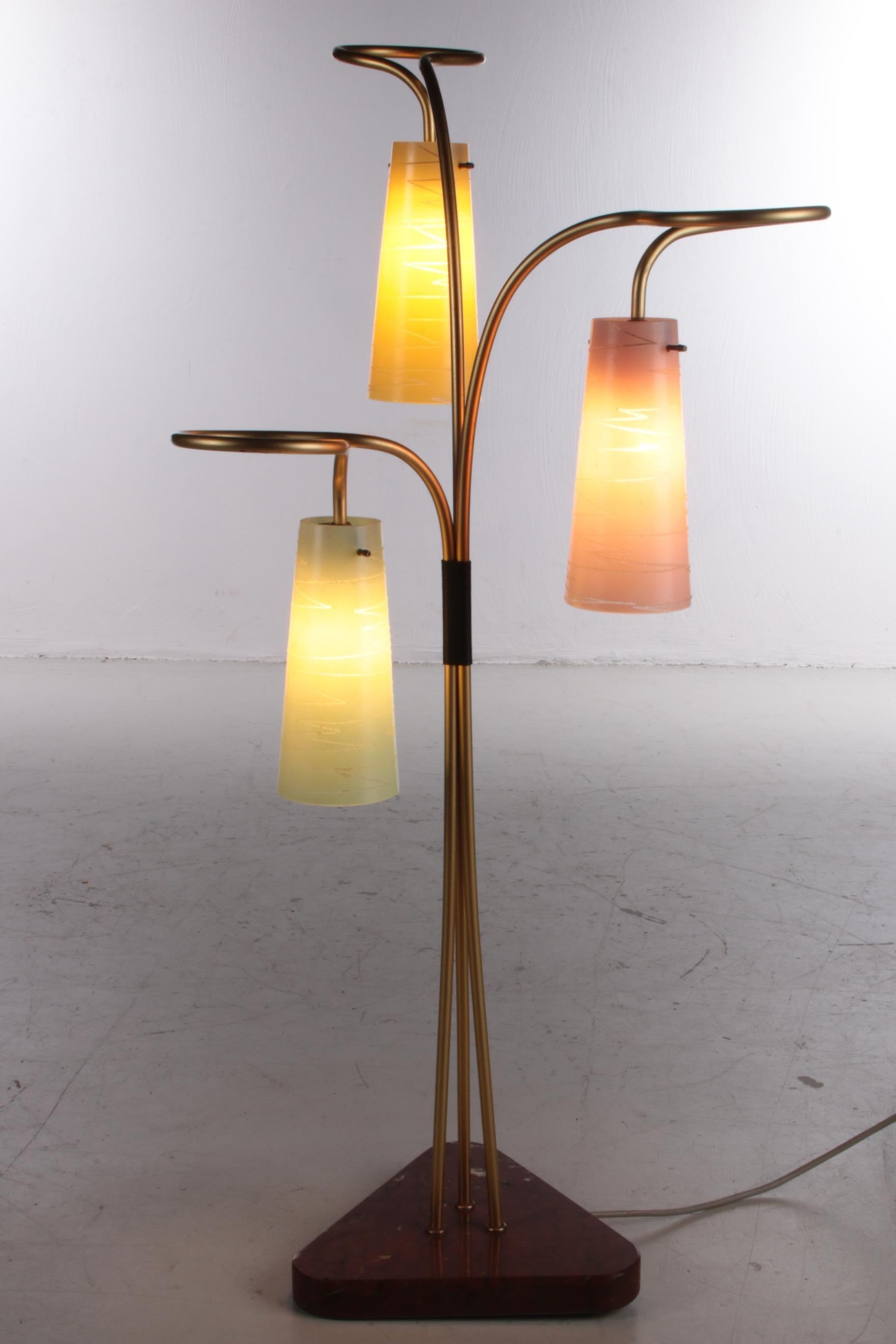 German Beautiful Rare Floor Lamp From the Old DDR, 1950