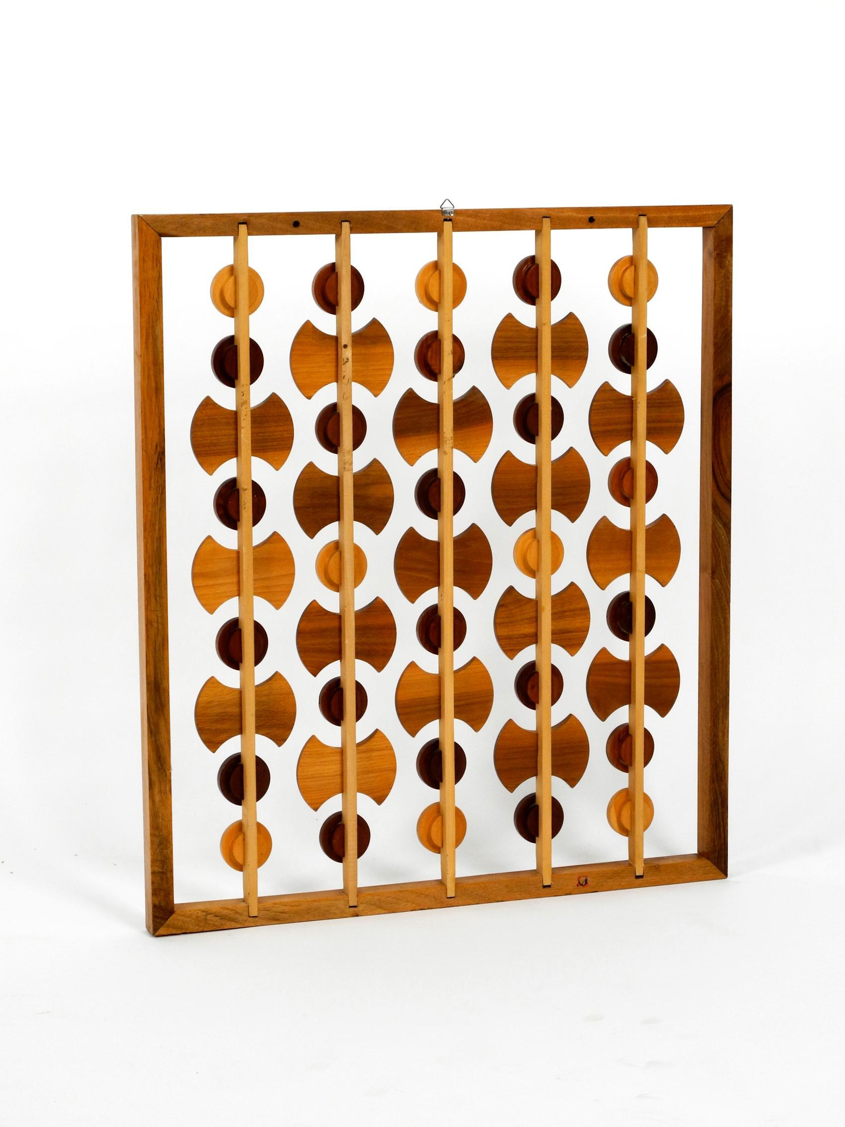 Beautiful Rare Large Abstract Teak Wall Decoration Made in Denmark 4