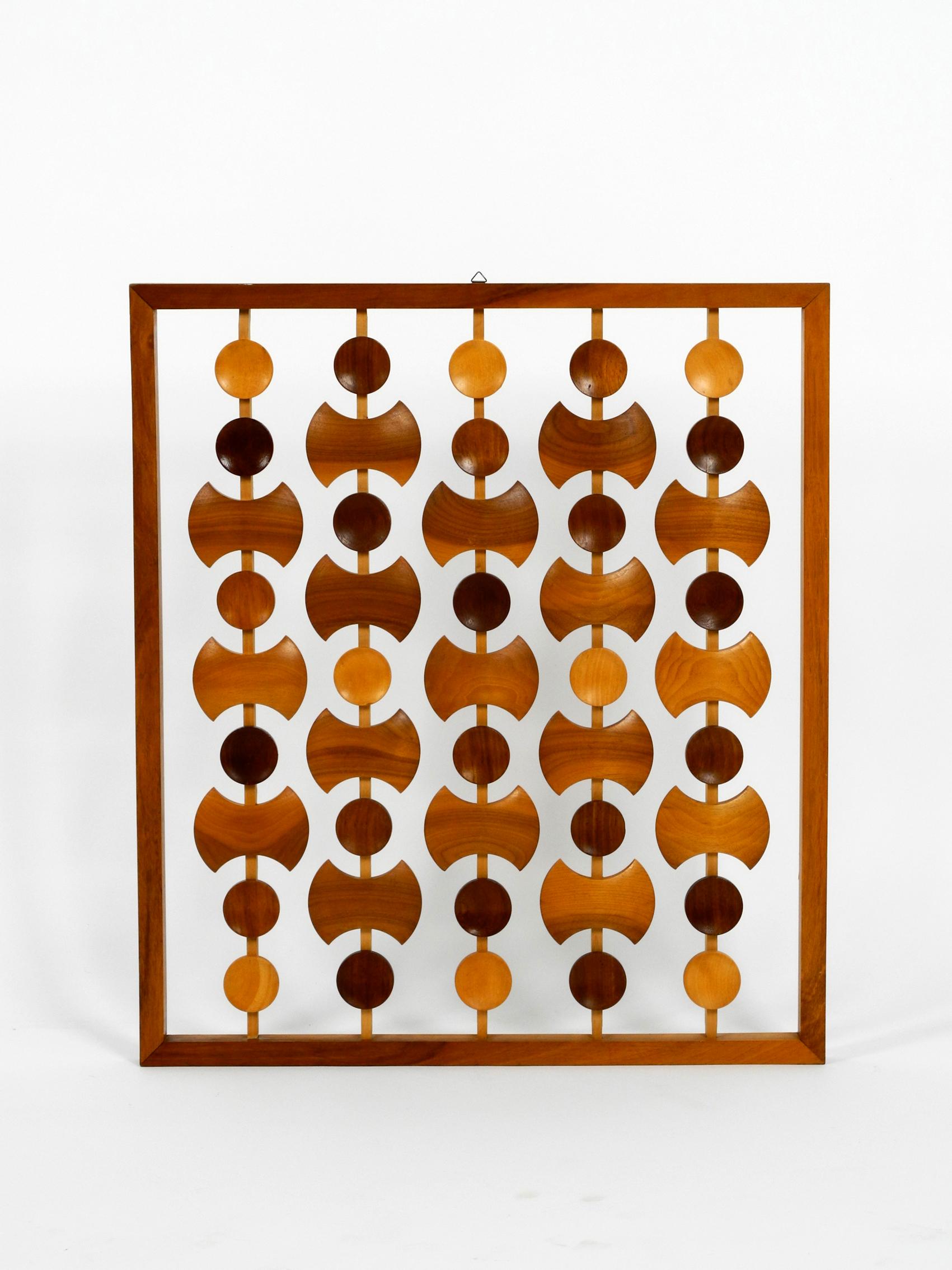 Beautiful Rare Large Abstract Teak Wall Decoration Made in Denmark 5