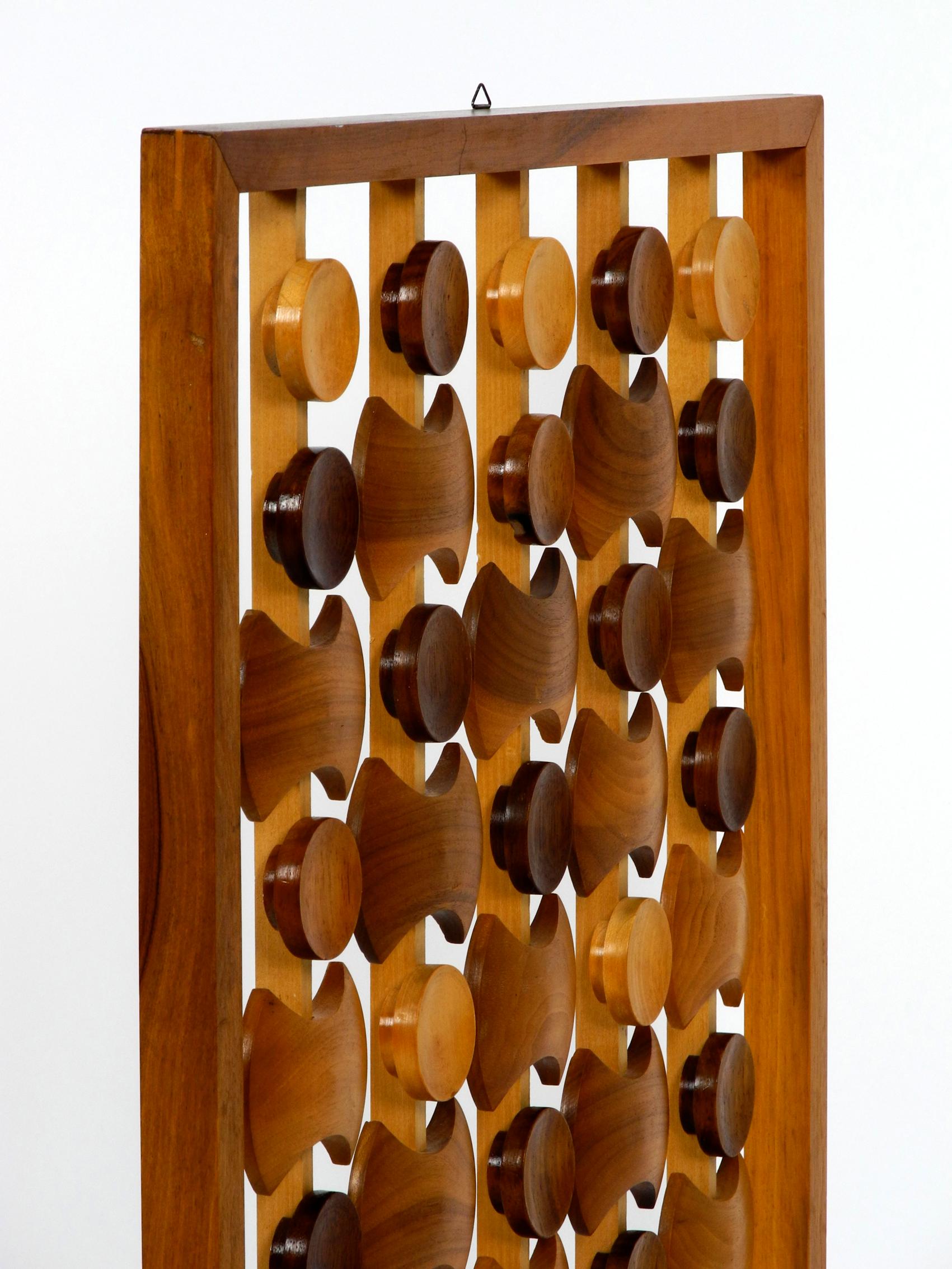 Beautiful Rare Large Abstract Teak Wall Decoration Made in Denmark 14