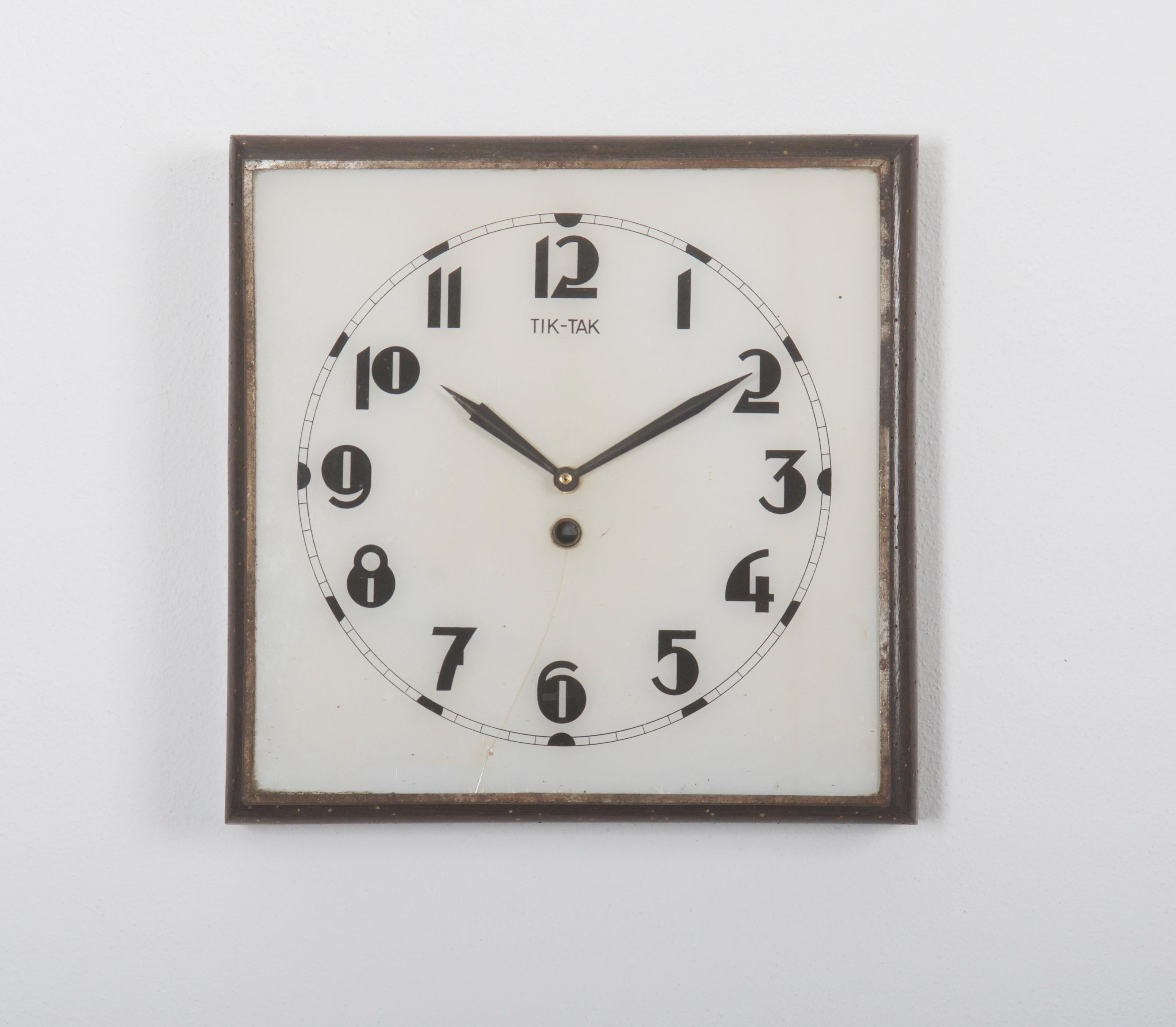 Beautiful, Rare Large Bauhaus Wall Clock 1