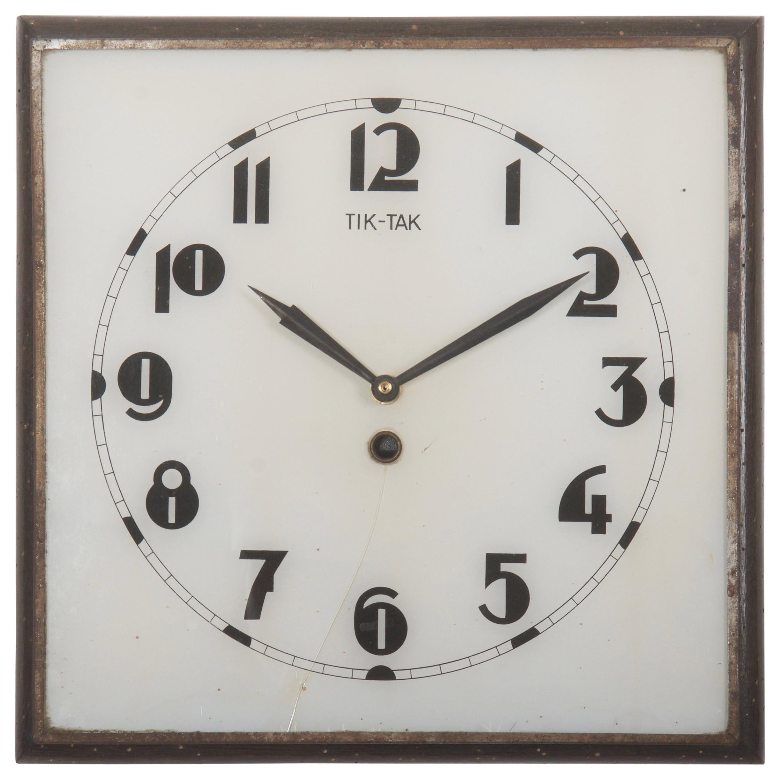Beautiful, Rare Large Bauhaus Wall Clock