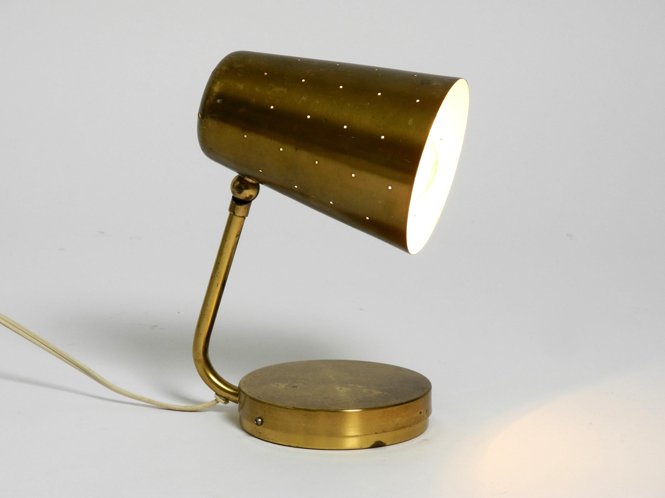 German Beautiful rare Mid Century Modern brass table lamp  For Sale