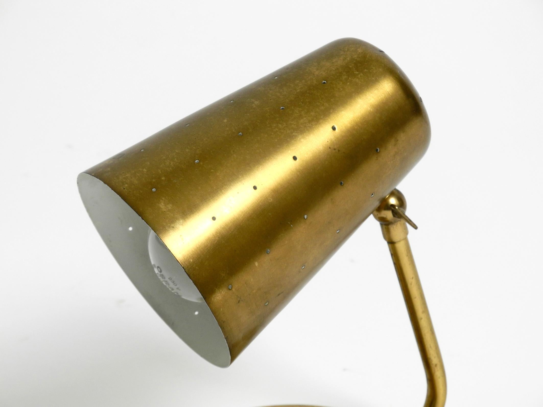 Mid-20th Century Beautiful rare Mid Century Modern brass table lamp  For Sale