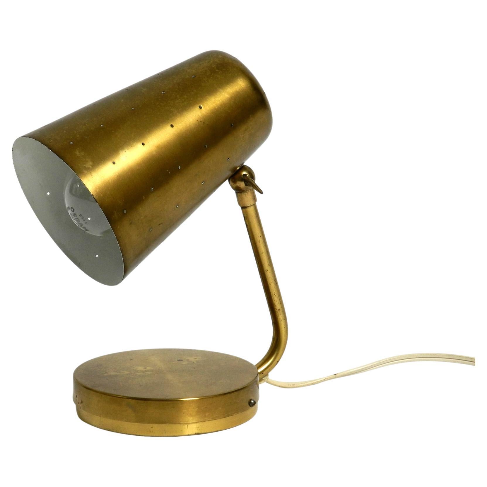 Beautiful rare Mid Century Modern brass table lamp  For Sale
