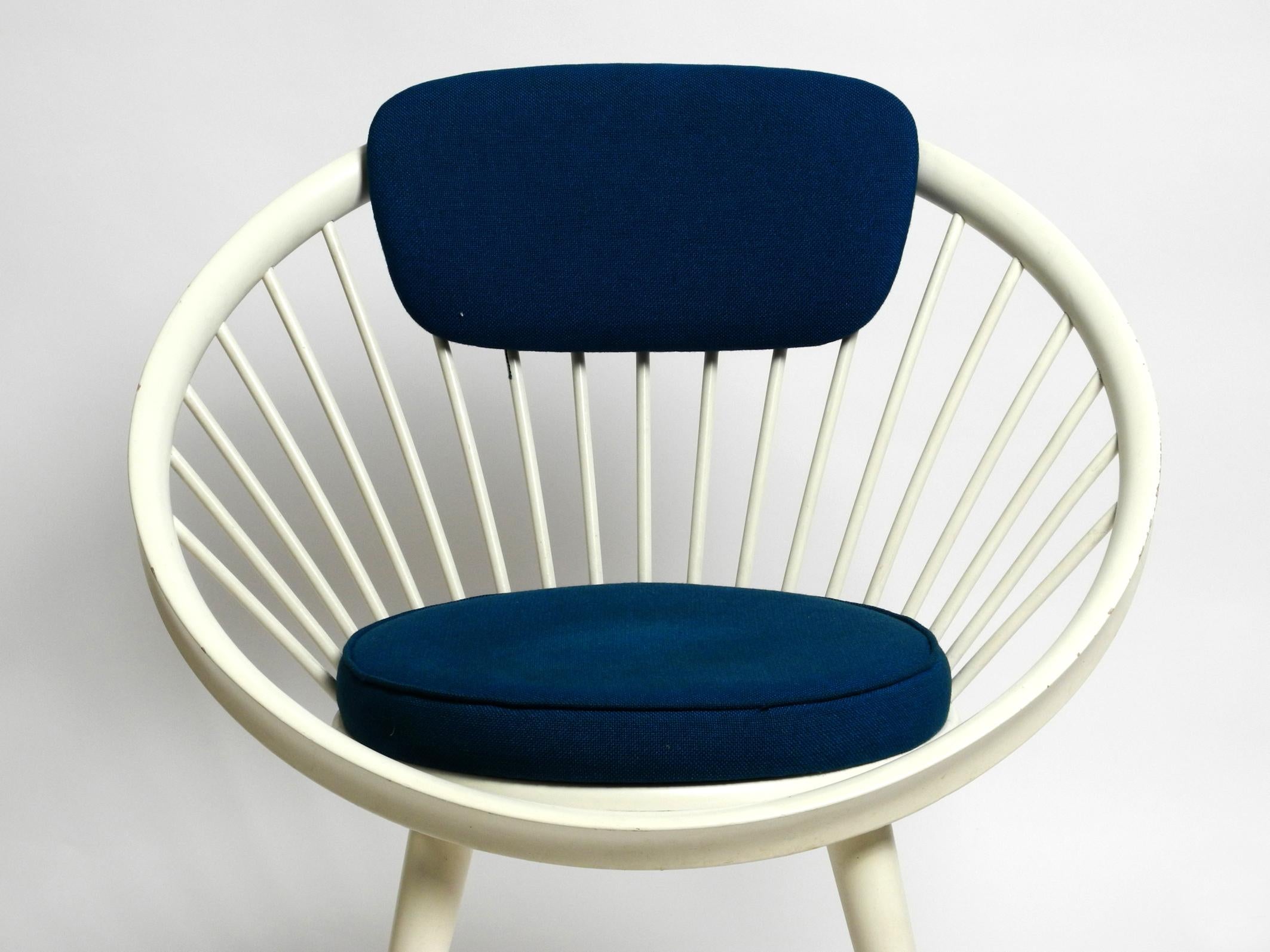 Schöner seltener originaler 1950er Jahre Yngve Ekström Circle Chair für Swedese  im Angebot 11
