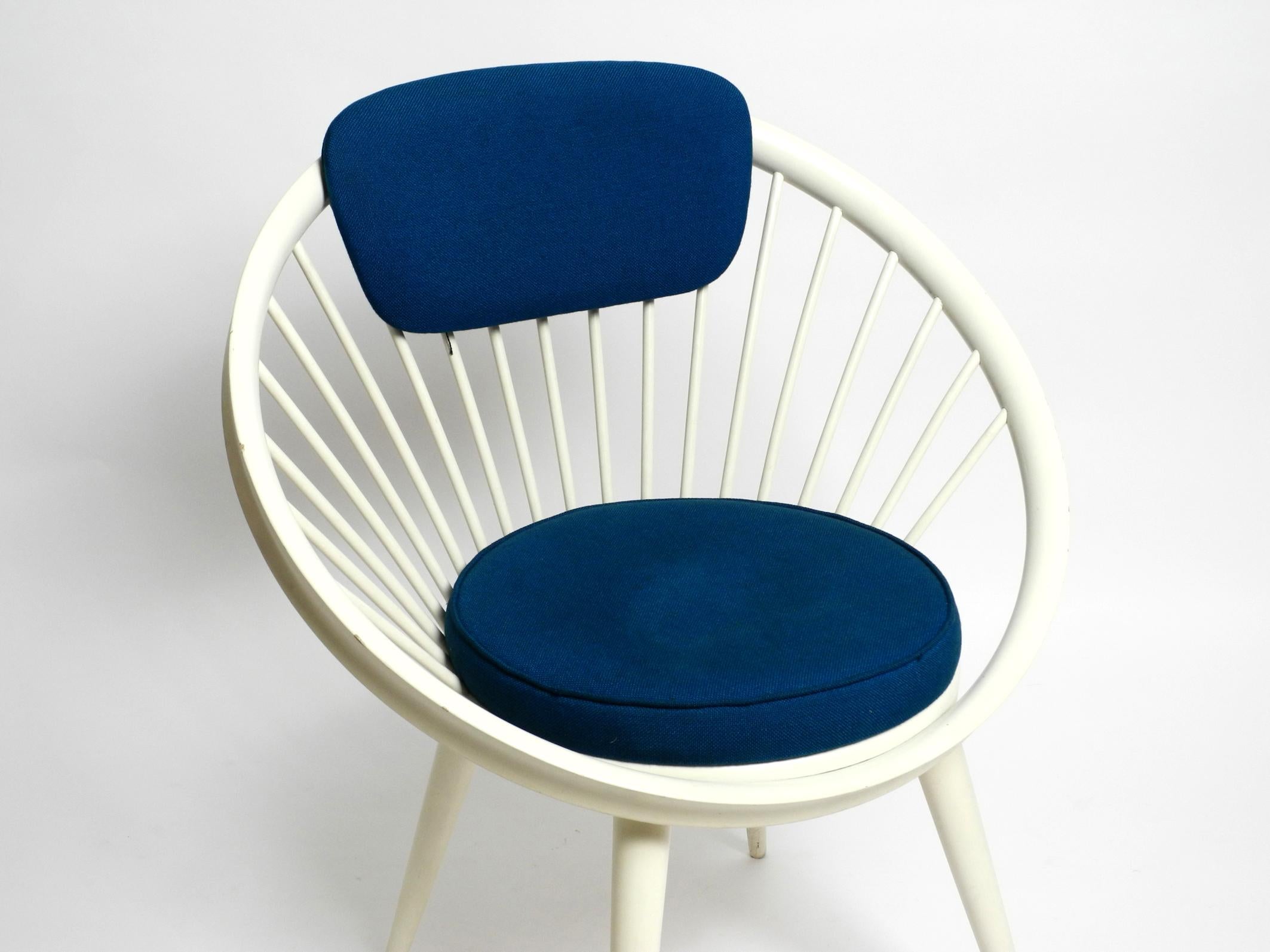 Schöner seltener originaler 1950er Jahre Yngve Ekström Circle Chair für Swedese  im Angebot 12