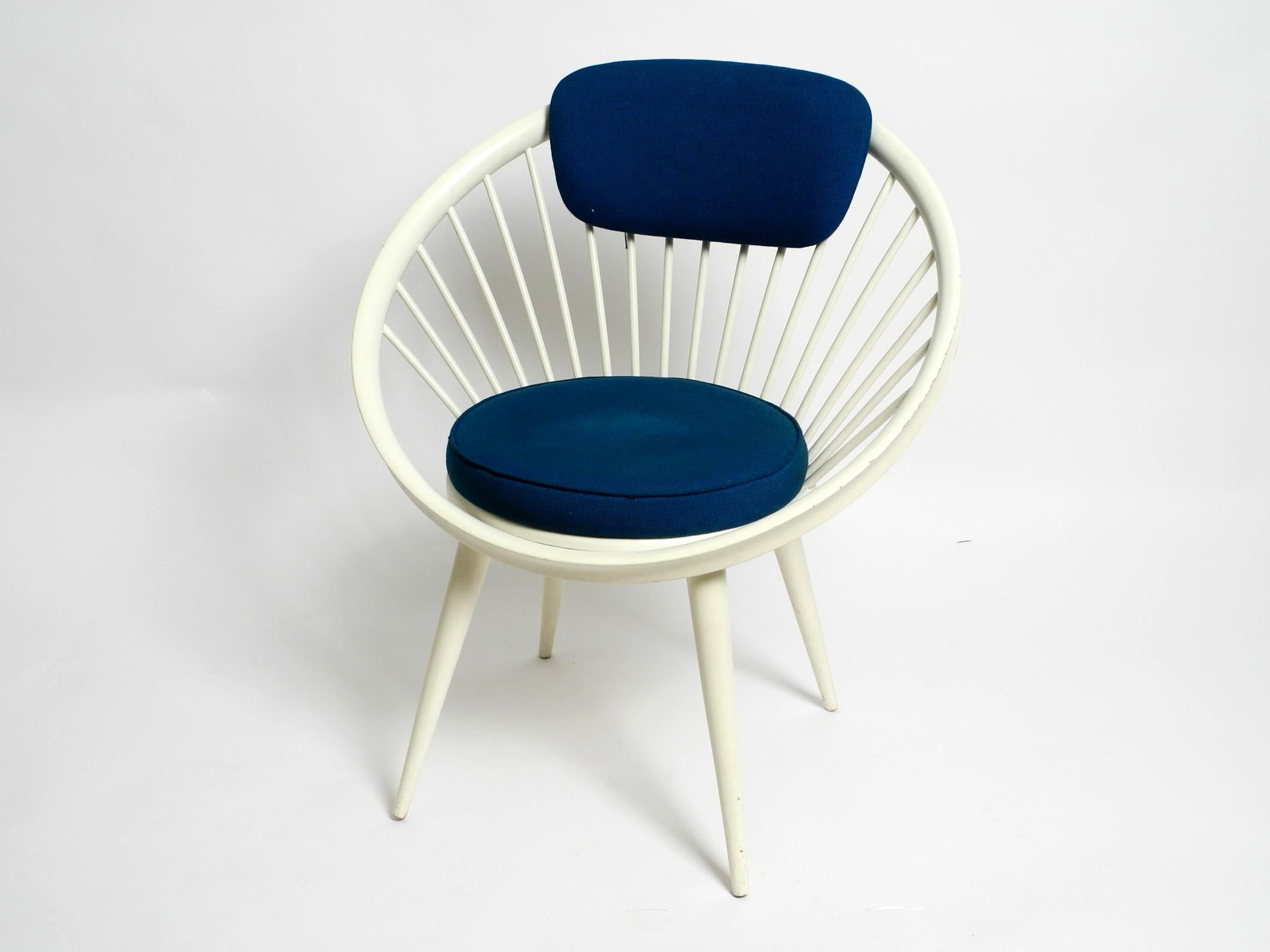 Schöner seltener originaler 1950er Jahre Yngve Ekström Circle Chair für Swedese  im Angebot 13