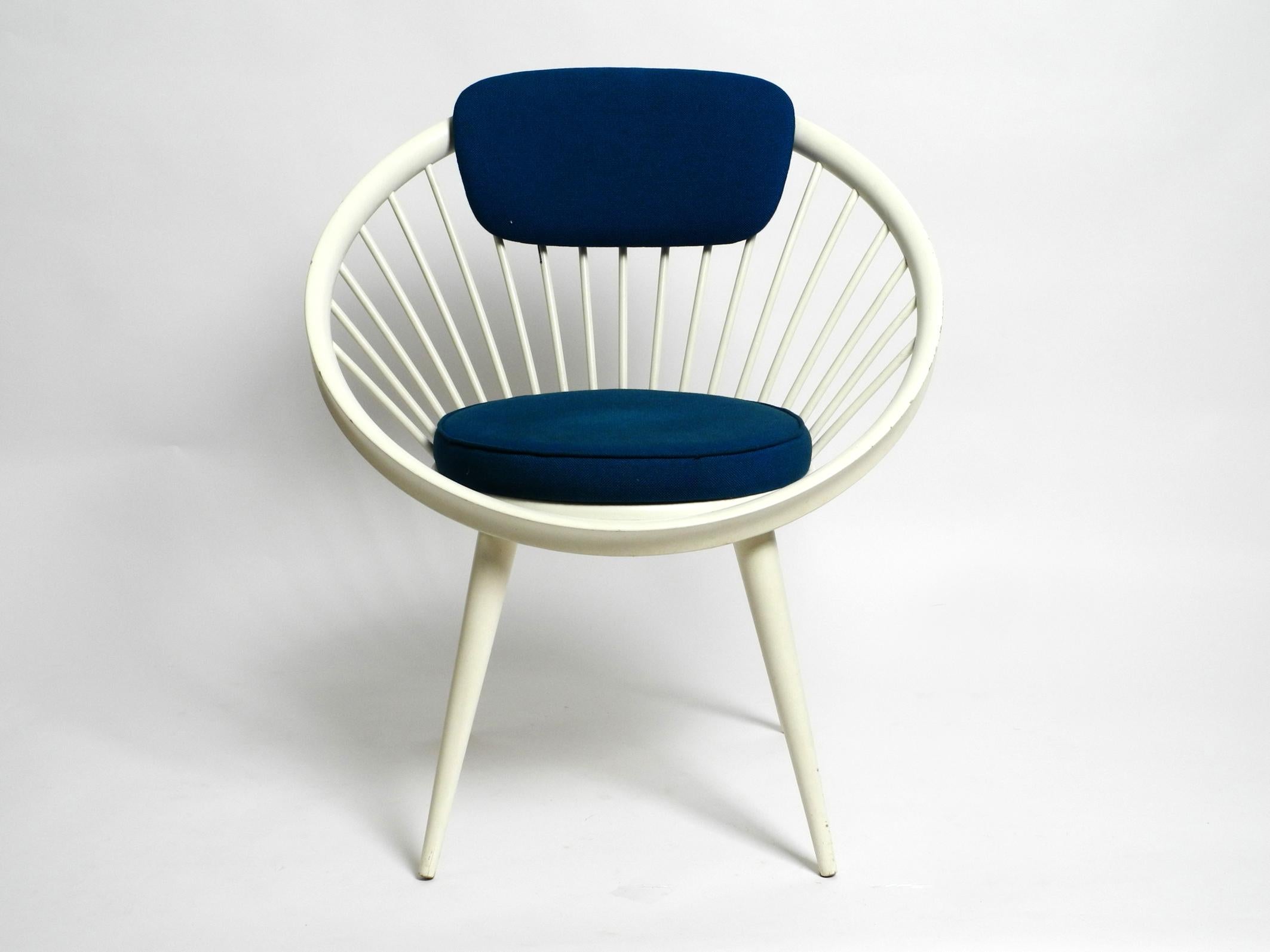 Preciosa y rara silla circular original de Yngve Ekström de los años 50 para Swedese Moderno de mediados de siglo en venta
