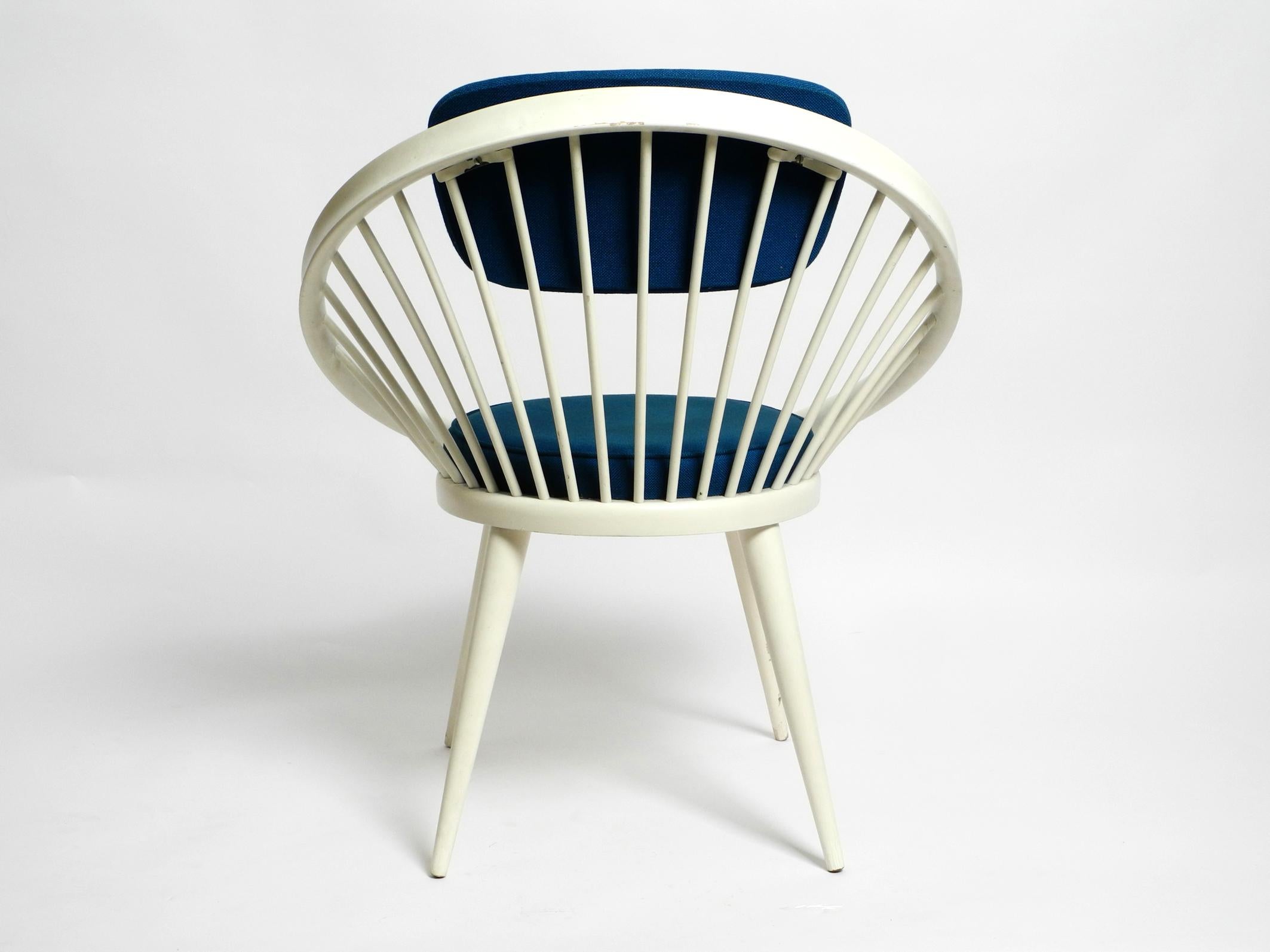 Preciosa y rara silla circular original de Yngve Ekström de los años 50 para Swedese Sueco en venta