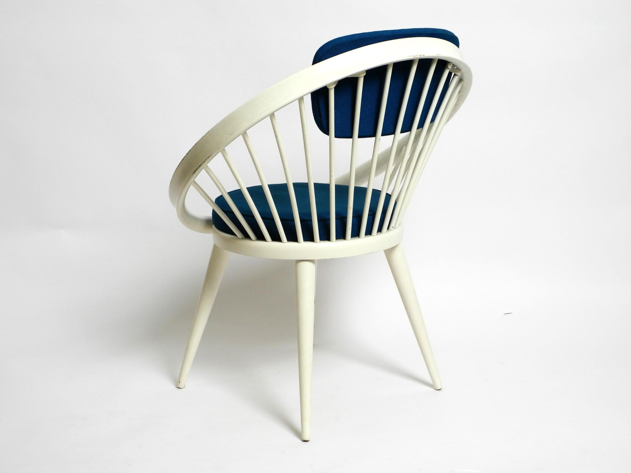Preciosa y rara silla circular original de Yngve Ekström de los años 50 para Swedese en Bueno estado para la venta en München, DE