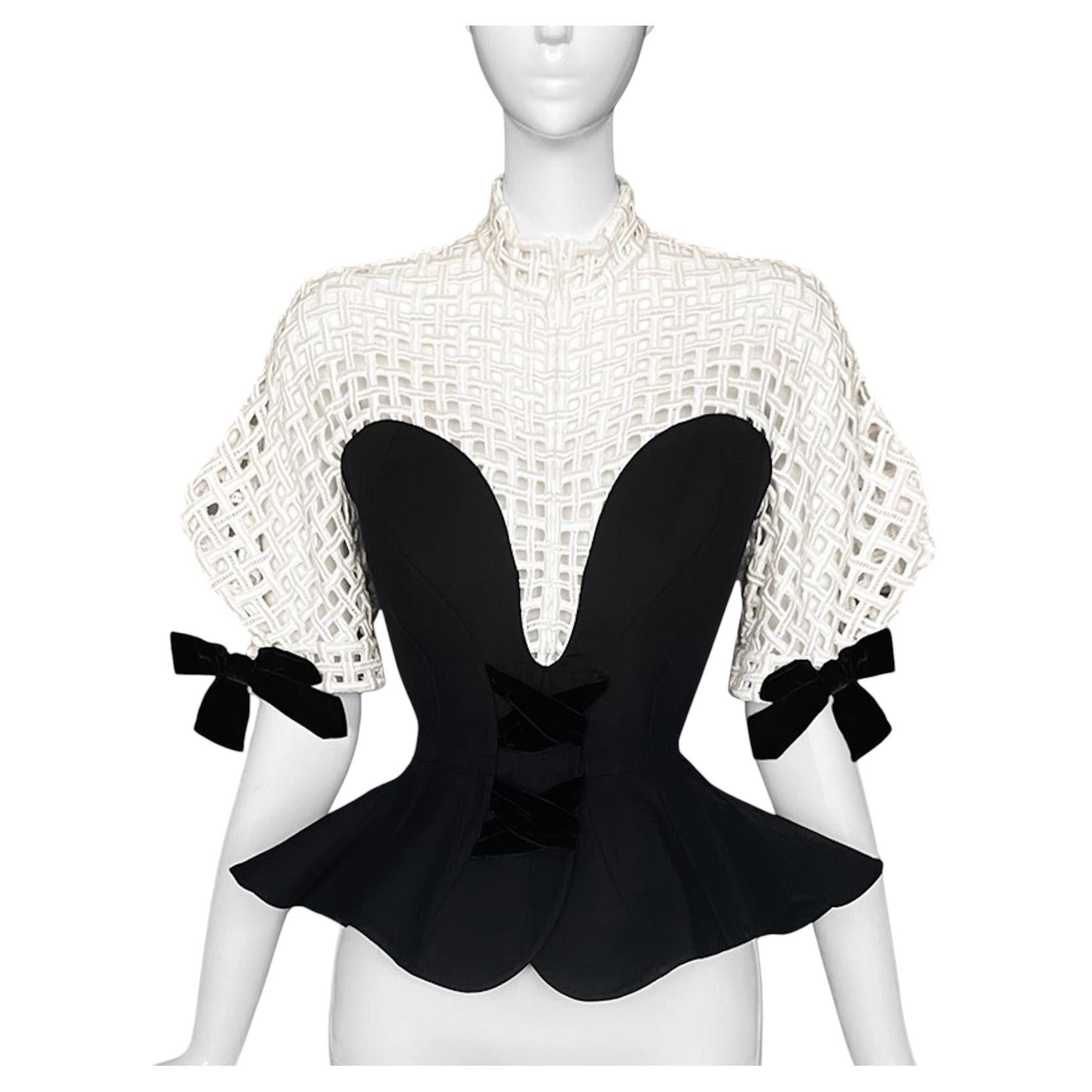 Beautiful Rare Thierry Mugler SS 1992 Runway Corset Top