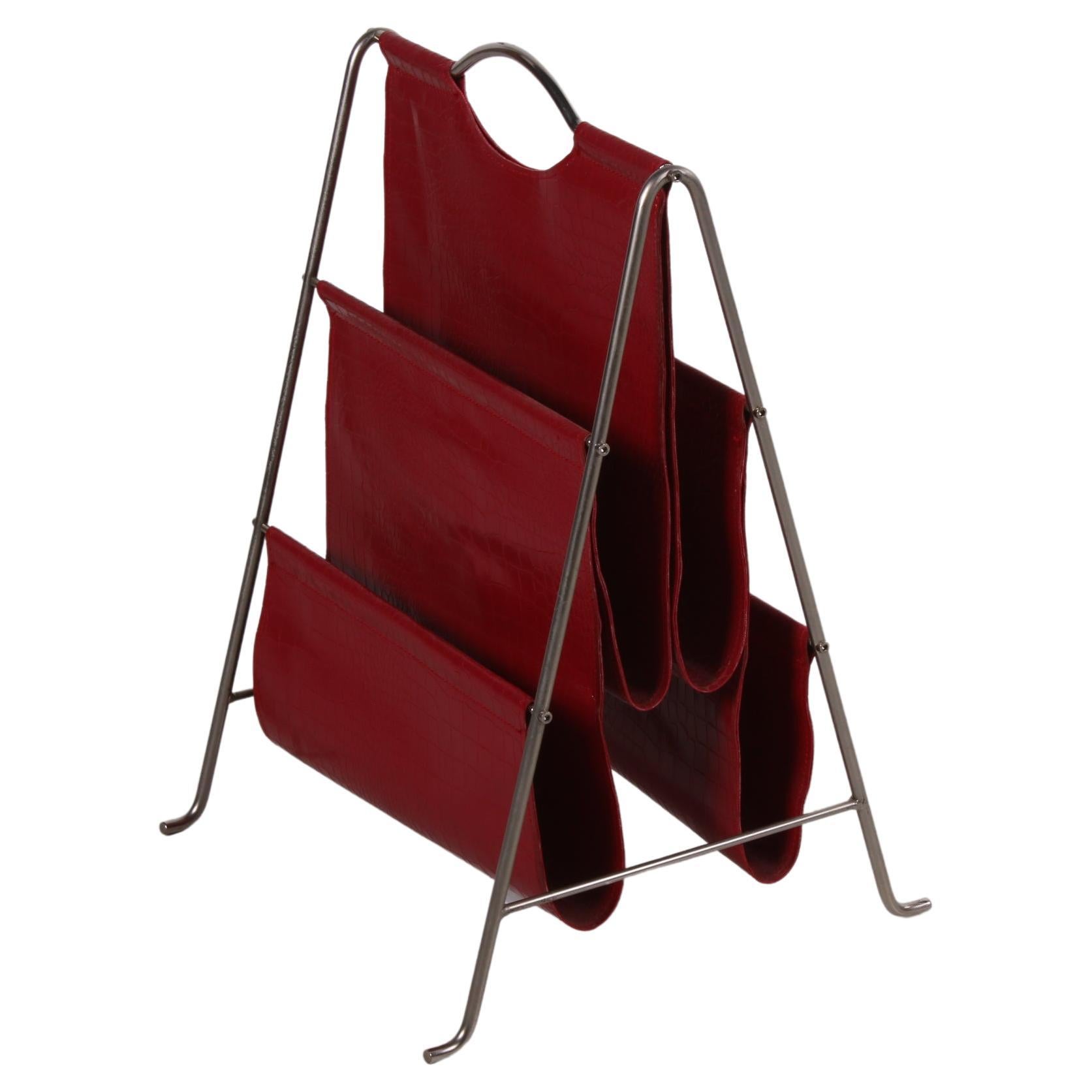 Beautiful Red Warehouse Rack from the 1960s For Sale at 1stDibs